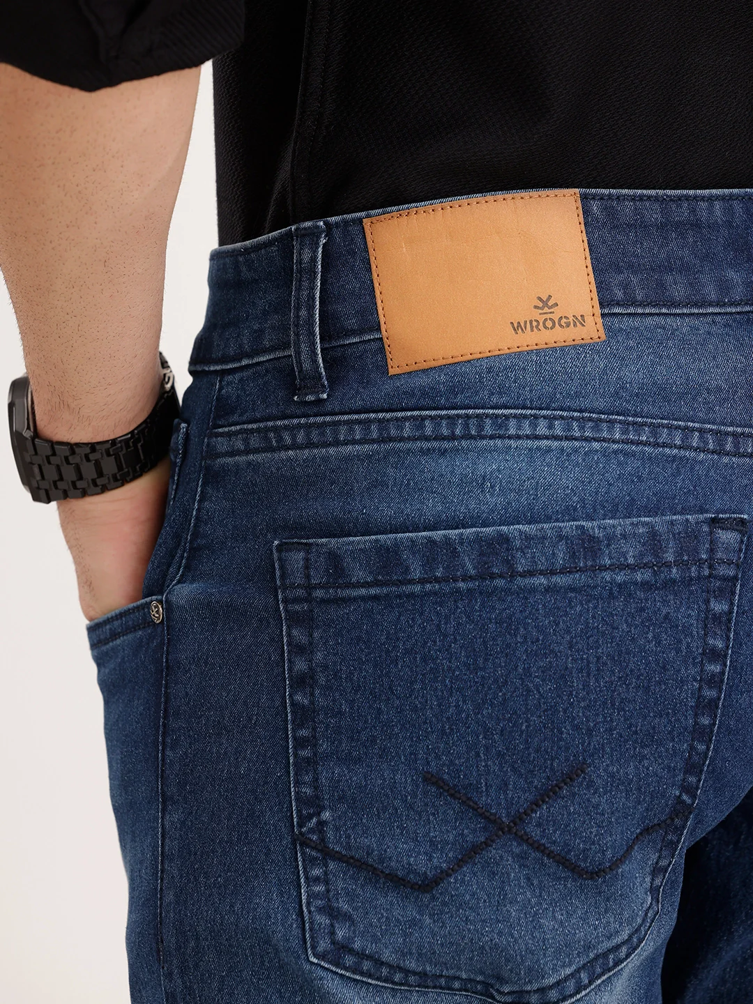 Straight Fit Denim Jeans | Blue - Image 6