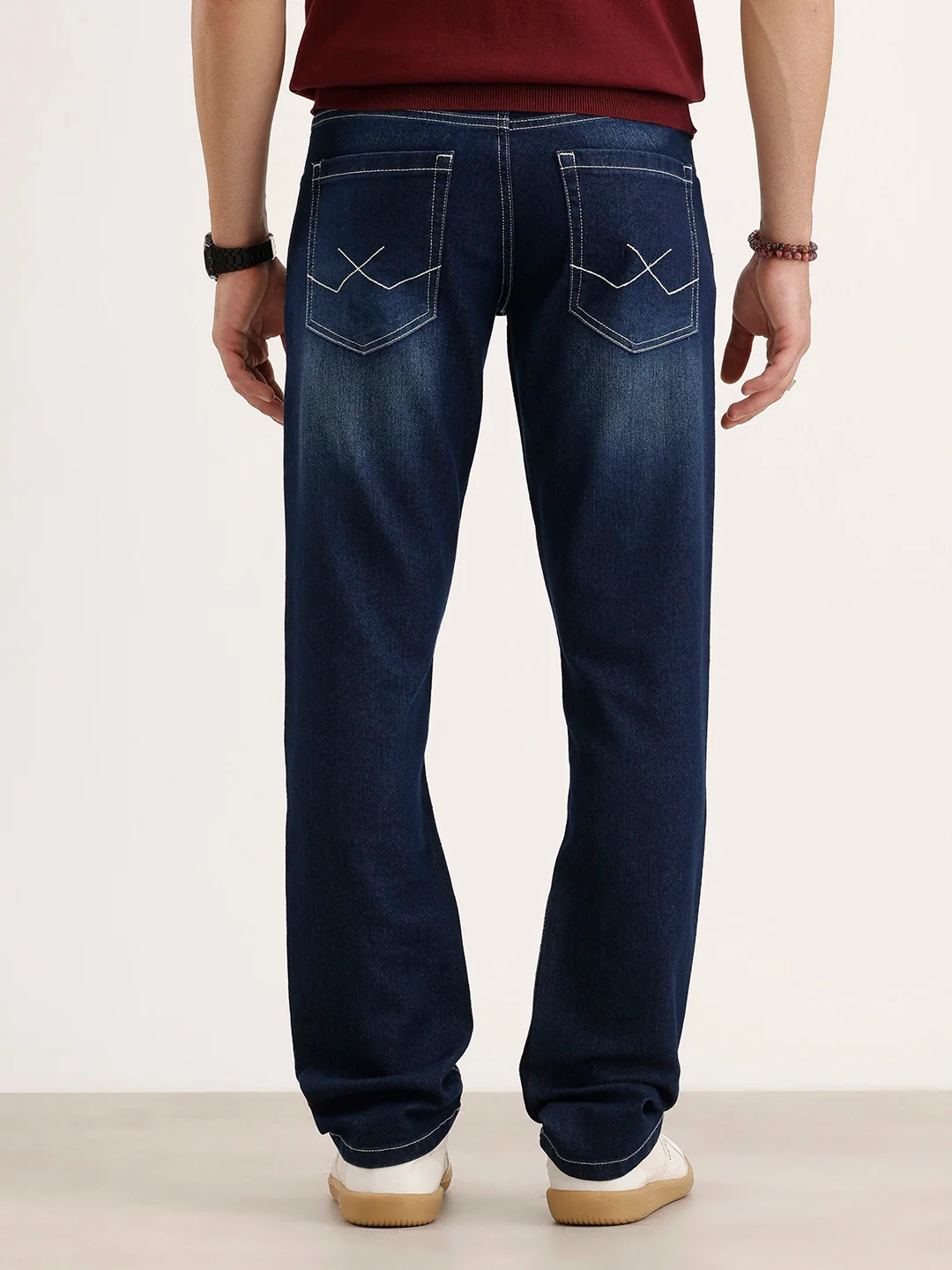 Straight Fit Denim Jeans | Blue - Image 3
