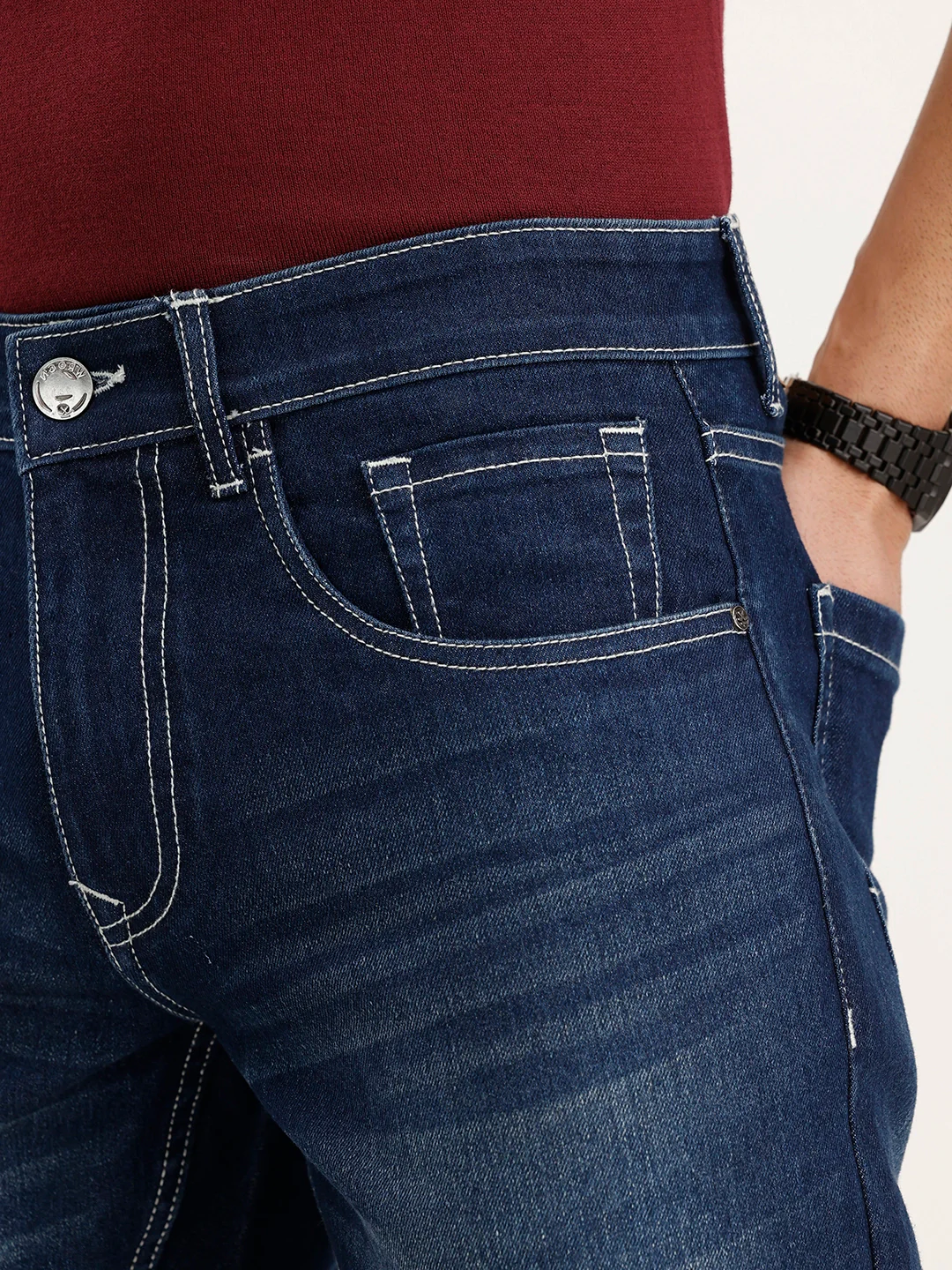 Straight Fit Denim Jeans | Blue - Image 5