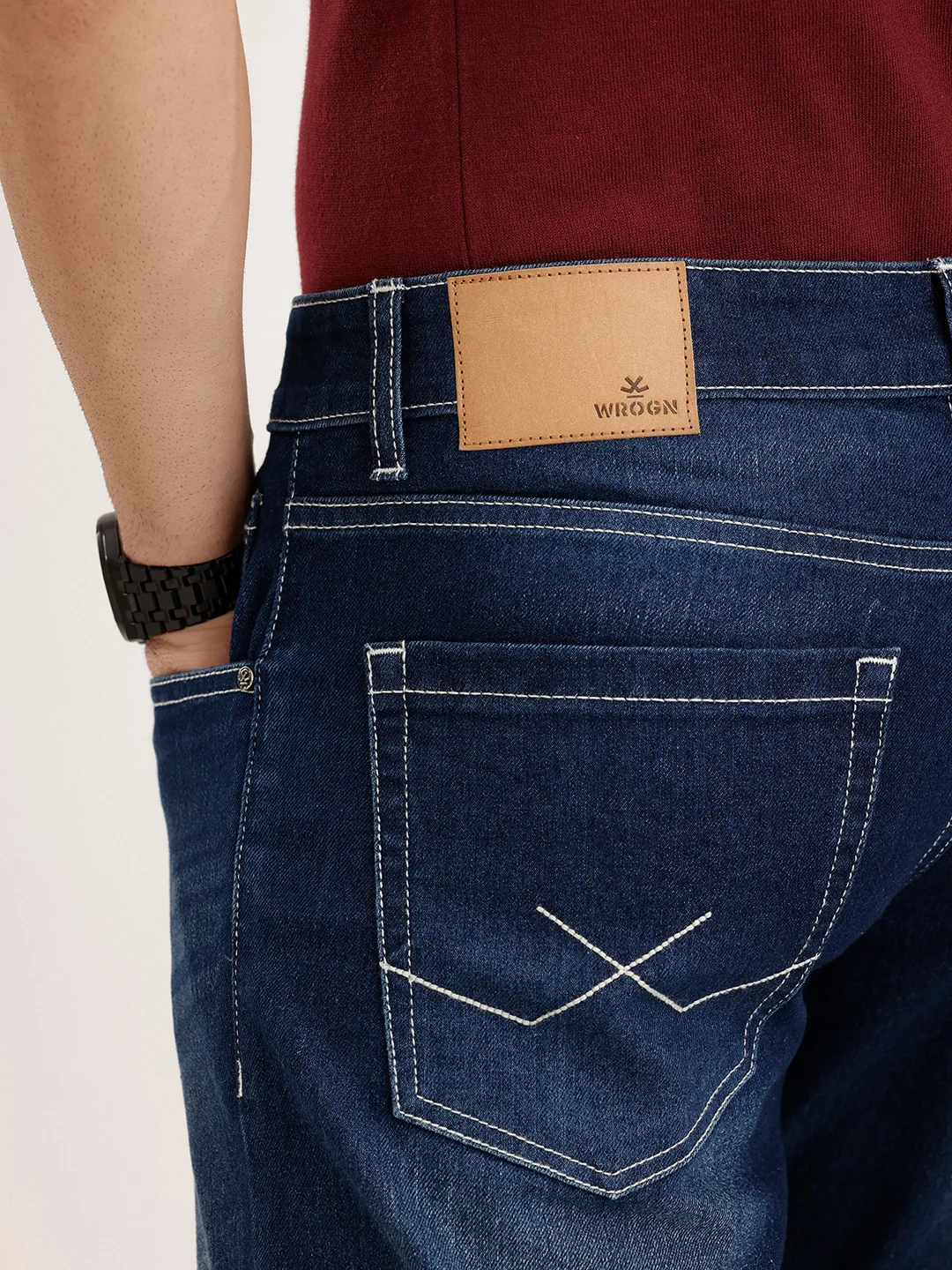 Straight Fit Denim Jeans | Blue - Image 6