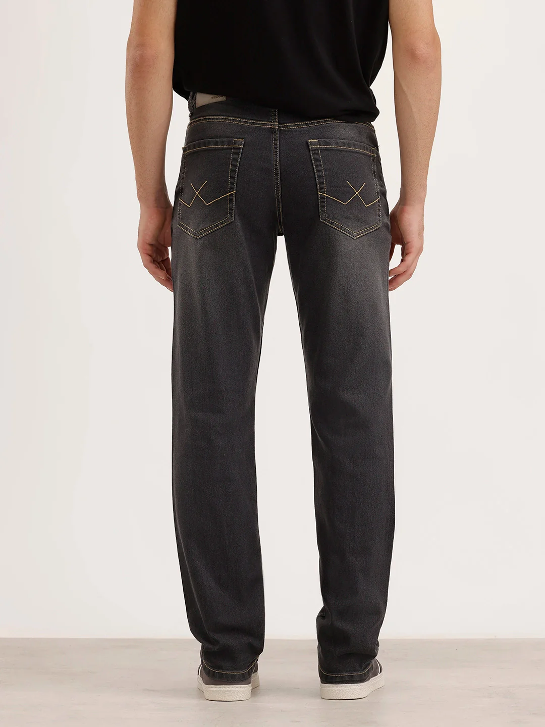 Straight Fit Denim Jeans | Grey - Image 3