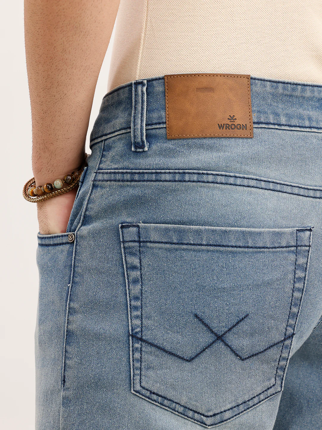 Straight Fit Denim Jeans | Light Blue - Image 6