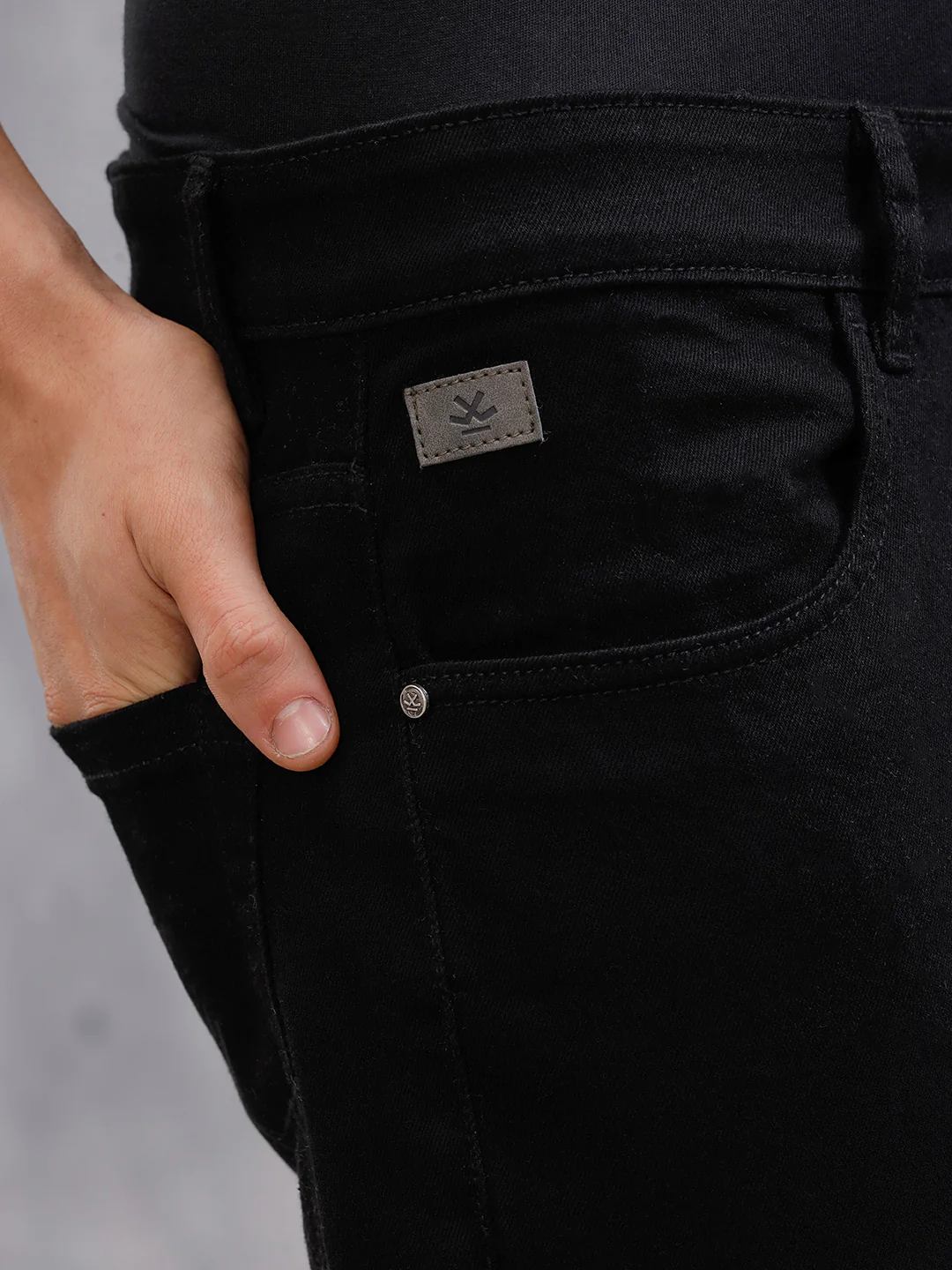 Straight Fit Jet Black Jeans - Image 5