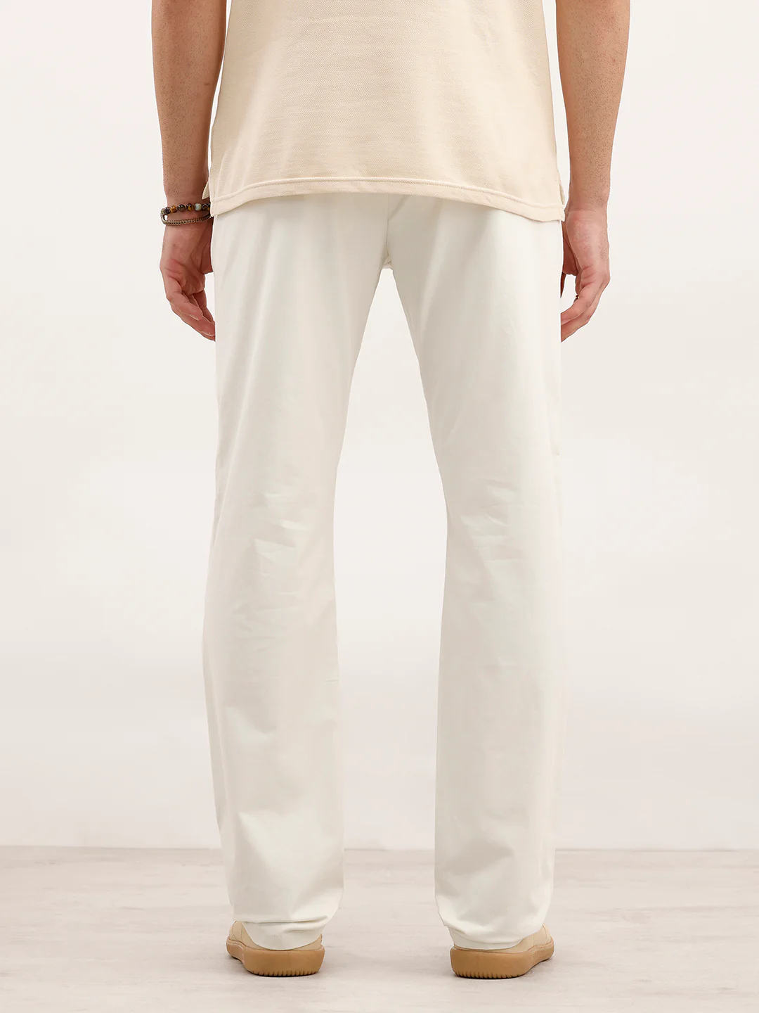 Straight Fit Trouser | Off White - Image 3
