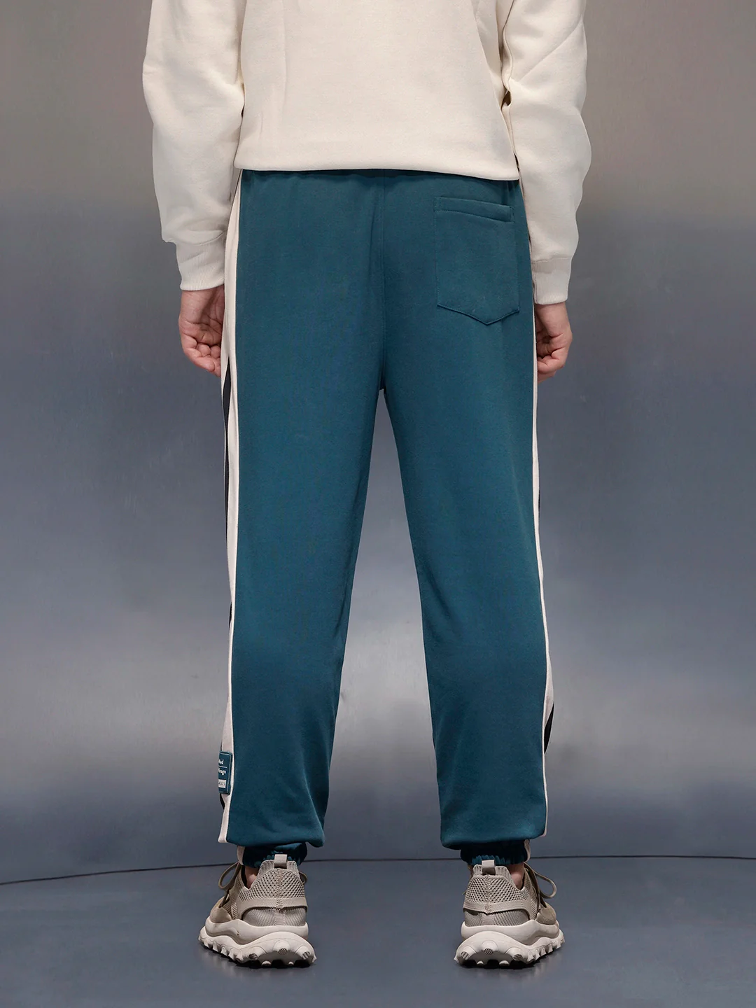 Street Athleisure Stripe Joggers | Green - Image 3