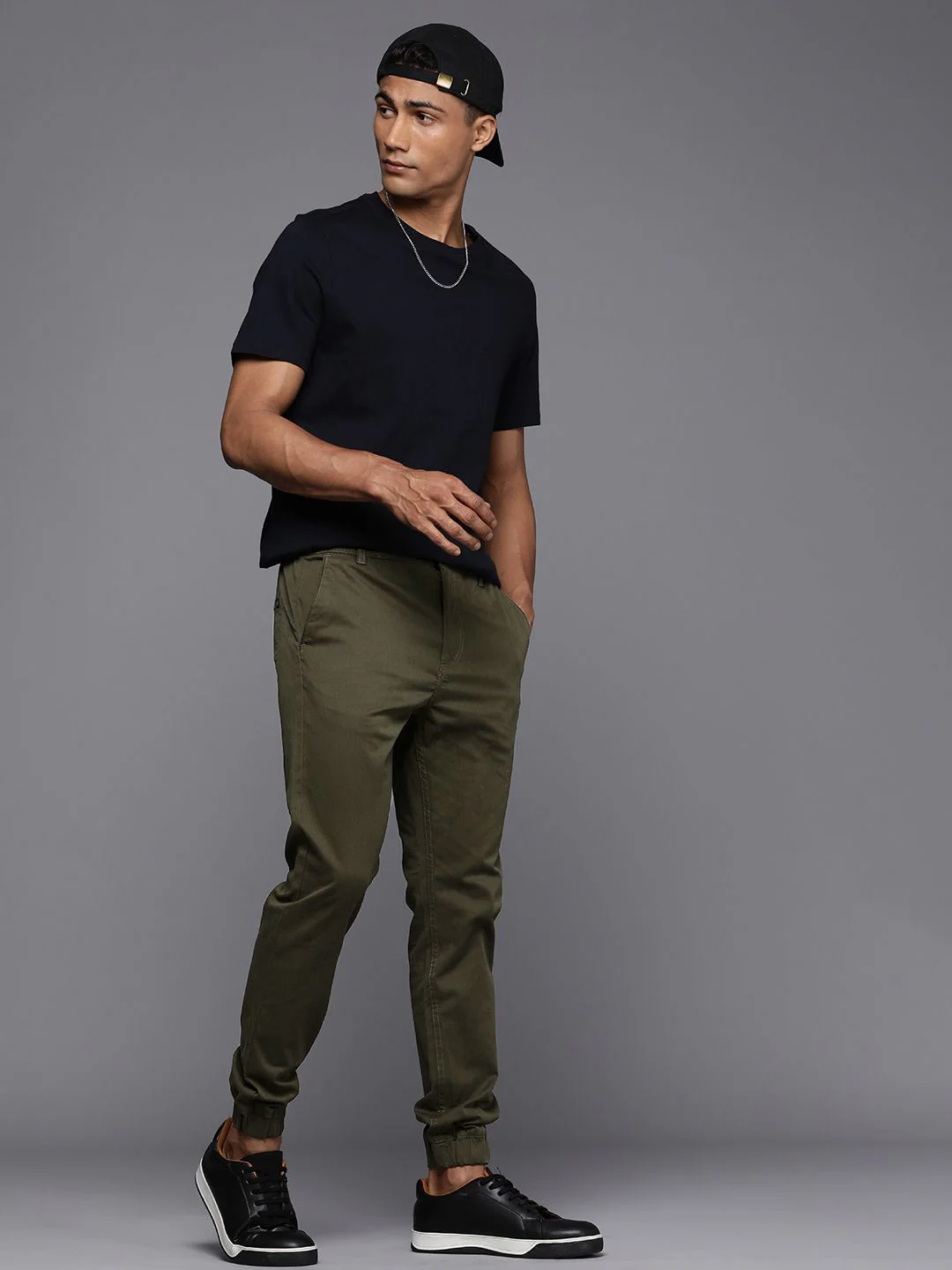 Striking Olive Drawstring Cargo Jogger - Image 4