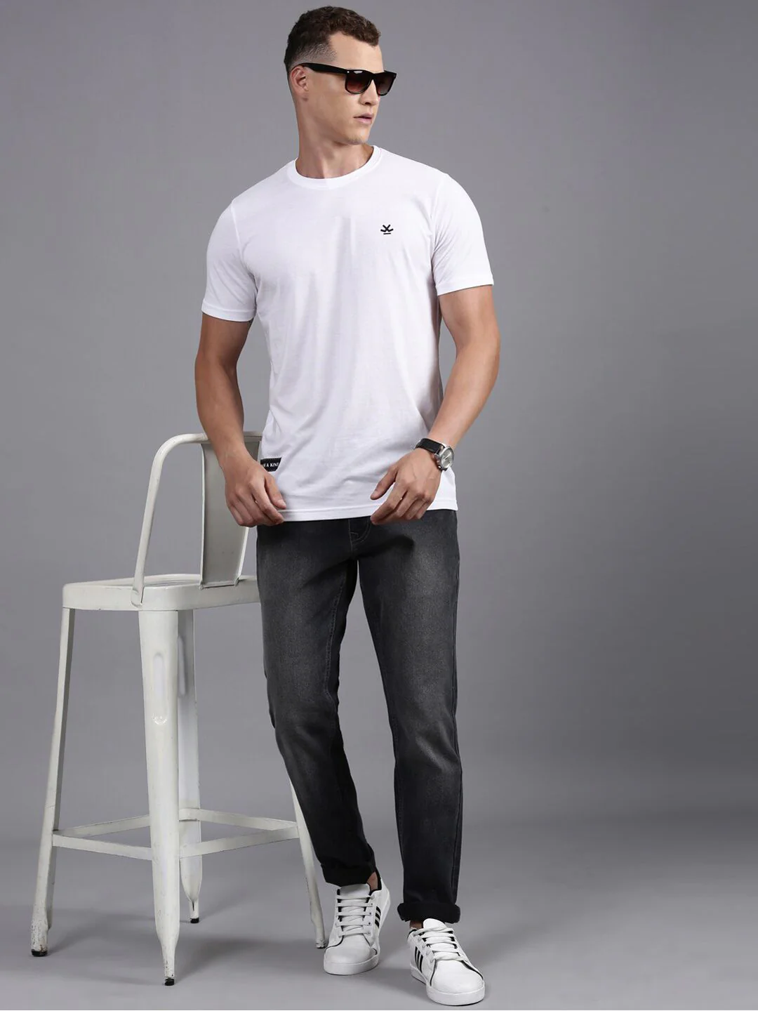 Striking Slim Fit Grey Jeans - Image 5