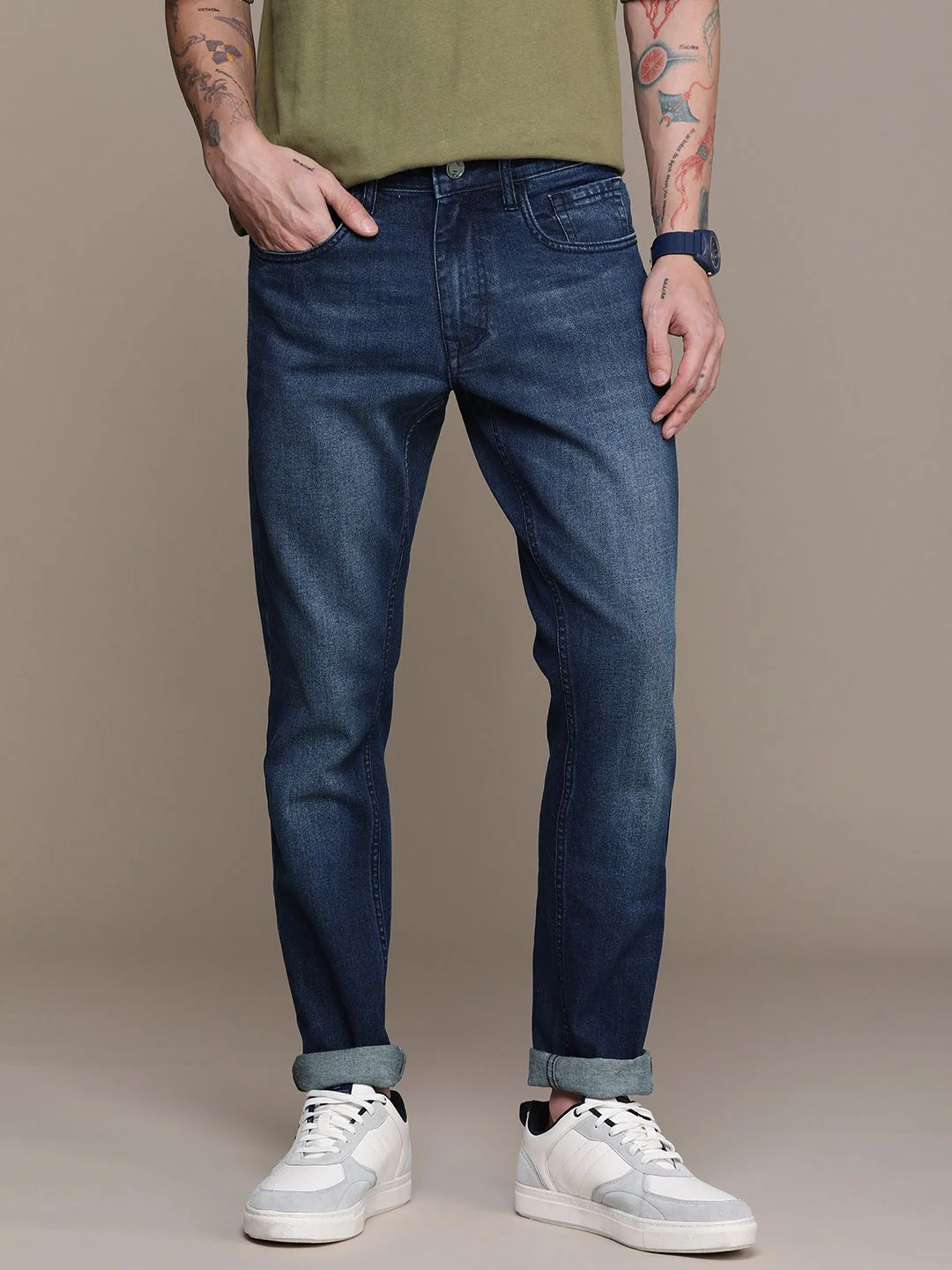 Striking Slim Fit Light Fade Jeans - Image 2