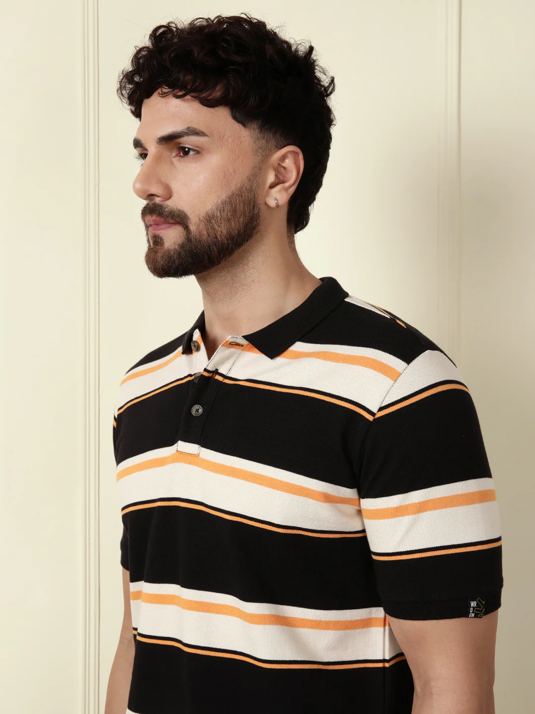 Pure Cotton Yarn Dyed Polo | Black - Image 5