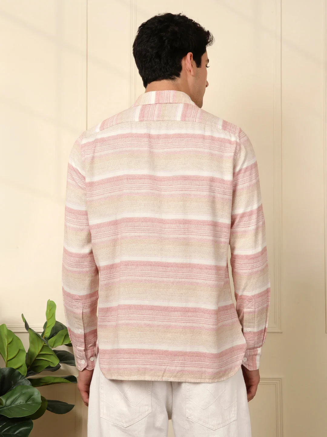 Striped Comfort Cotton Shirt - Image 3