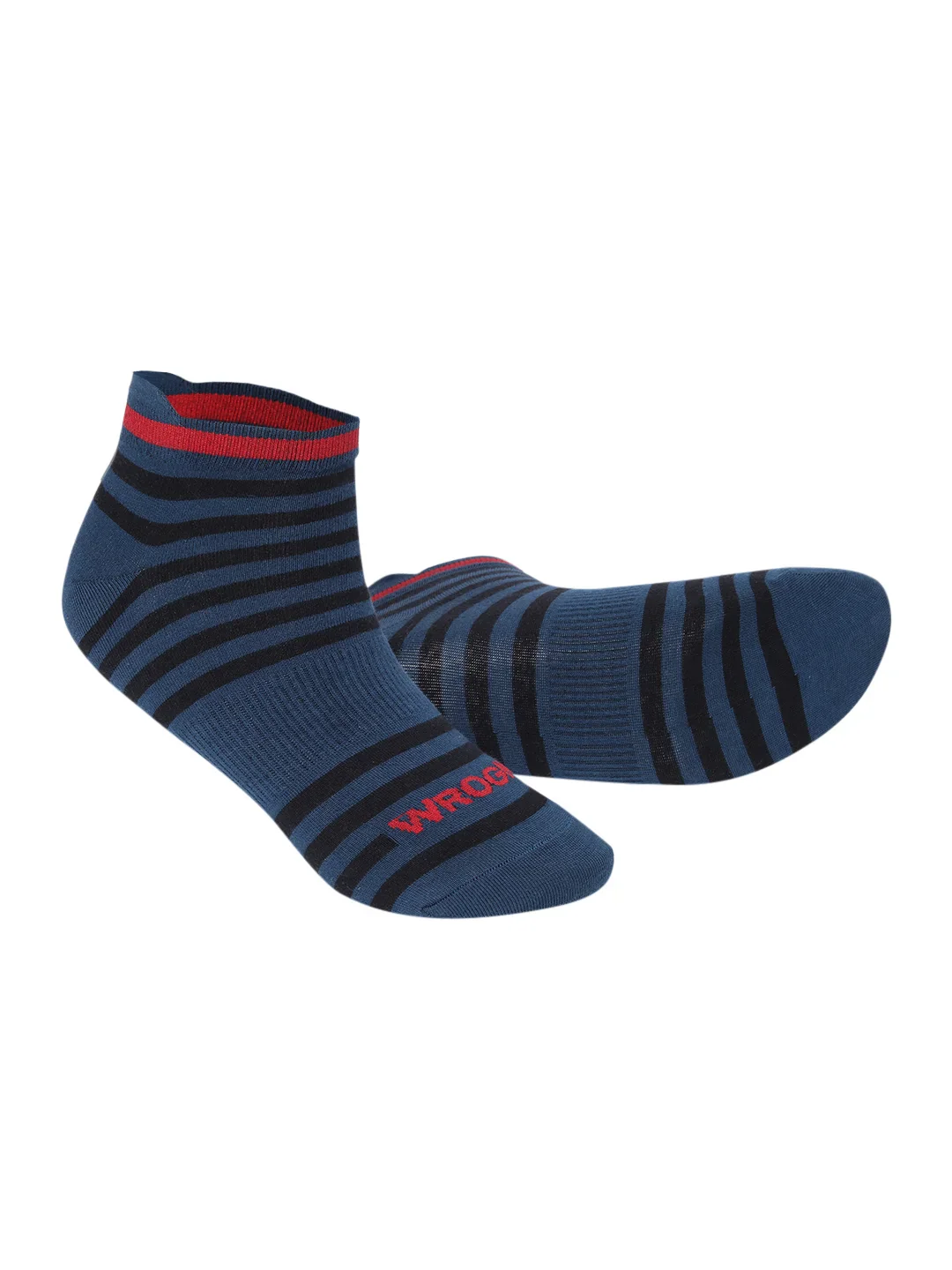 Striped Comfort Sneaker Socks Pack of 2 - Image 2