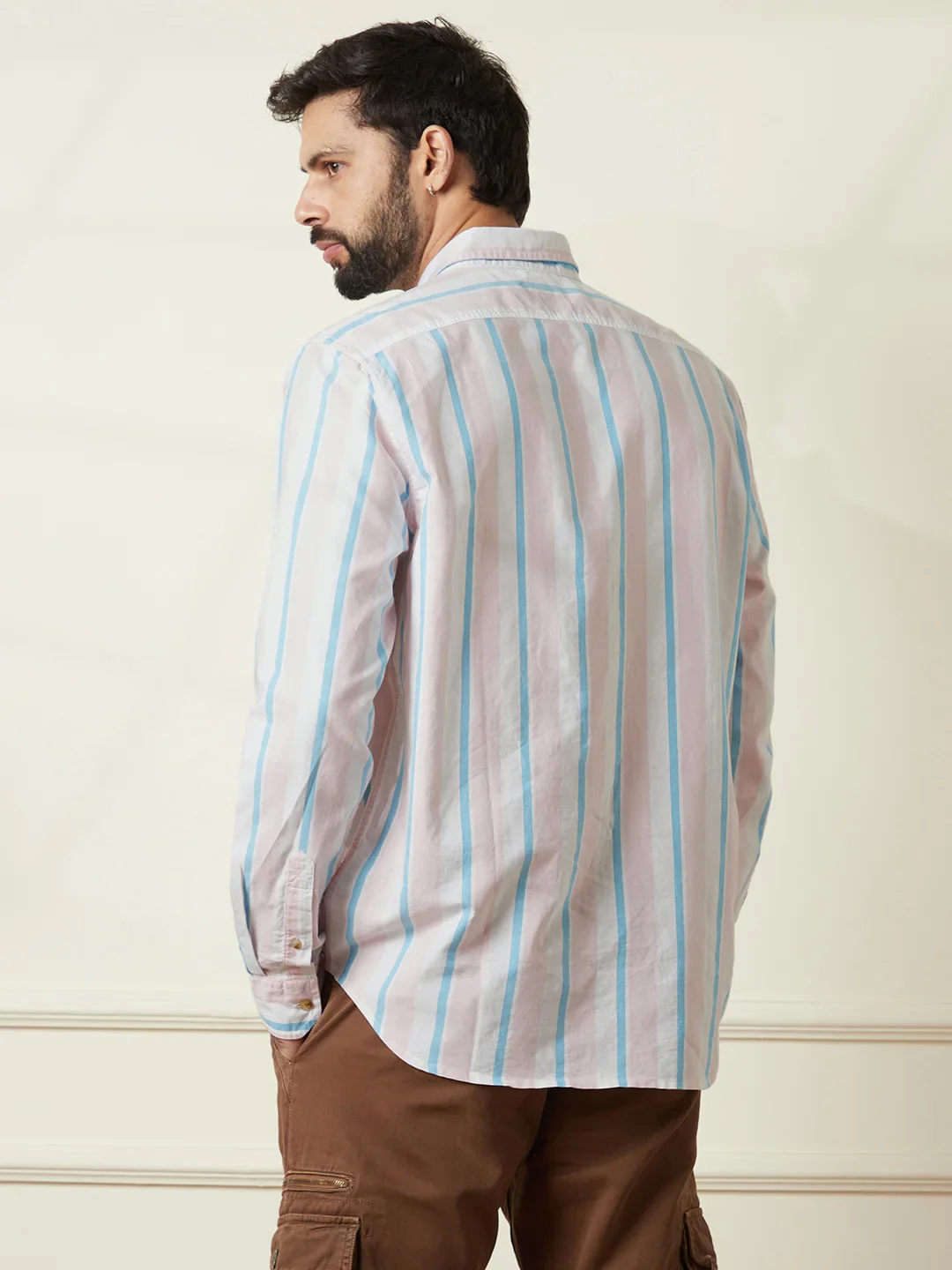 Striped Oxford Shirt | Pink - Image 3