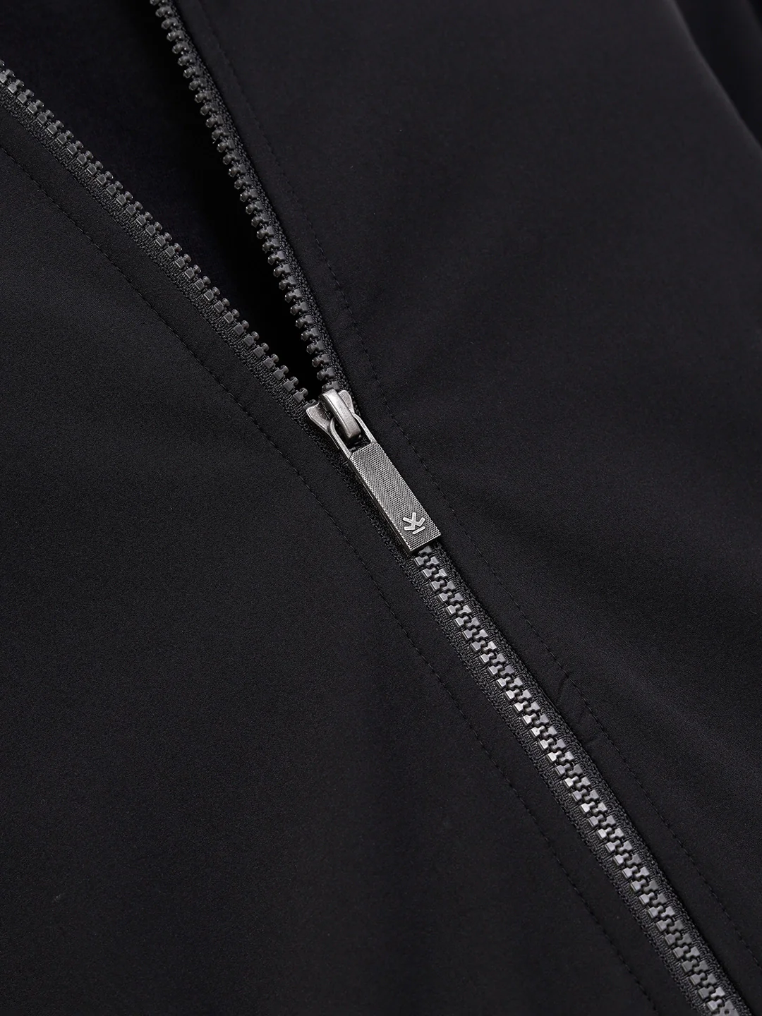Striped Rib Slim Fit Bomber Jacket  |  Black - Image 5