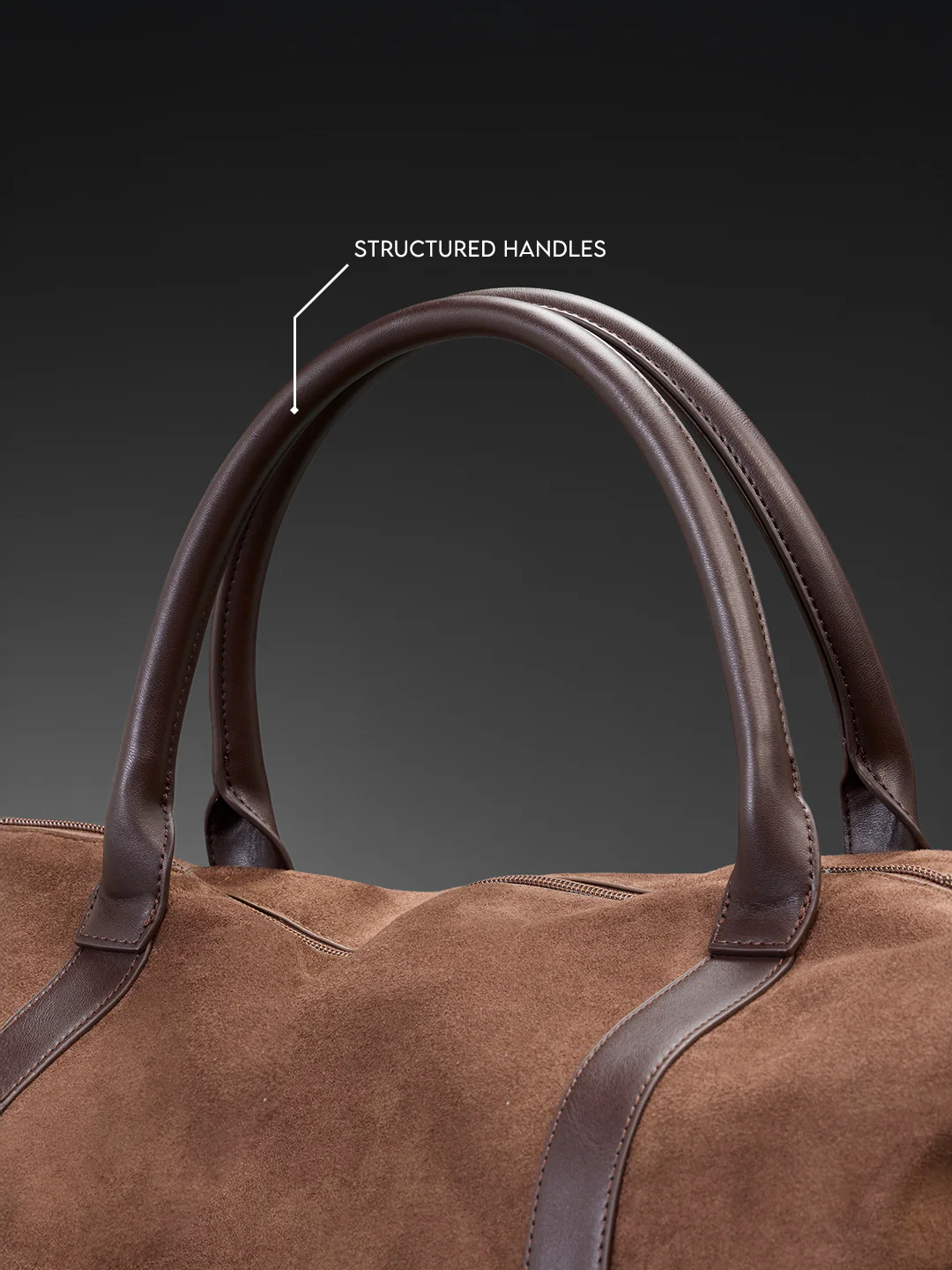 Suede Weekender Duffle | Brown (55L) - Image 5