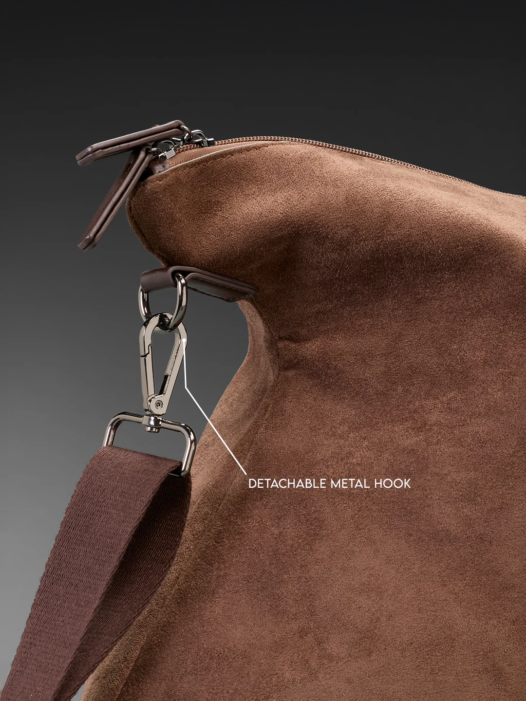 Suede Weekender Duffle | Brown (55L) - Image 6