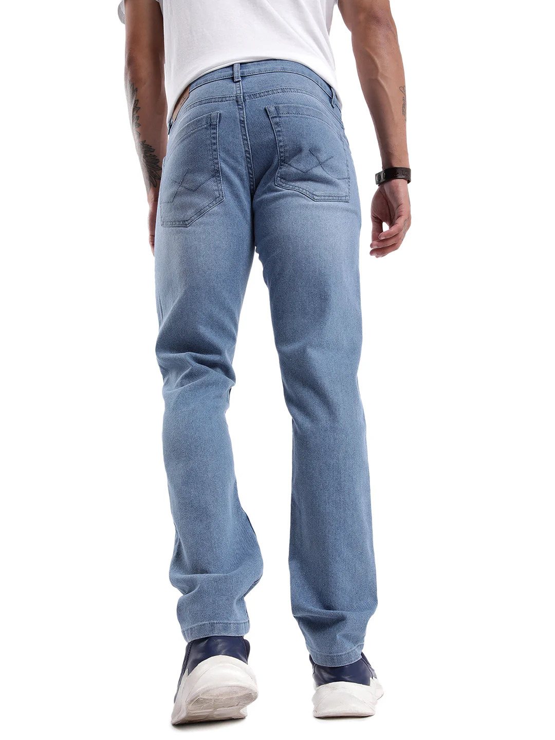 Superstone Light Washed Denim Jeans - Image 3