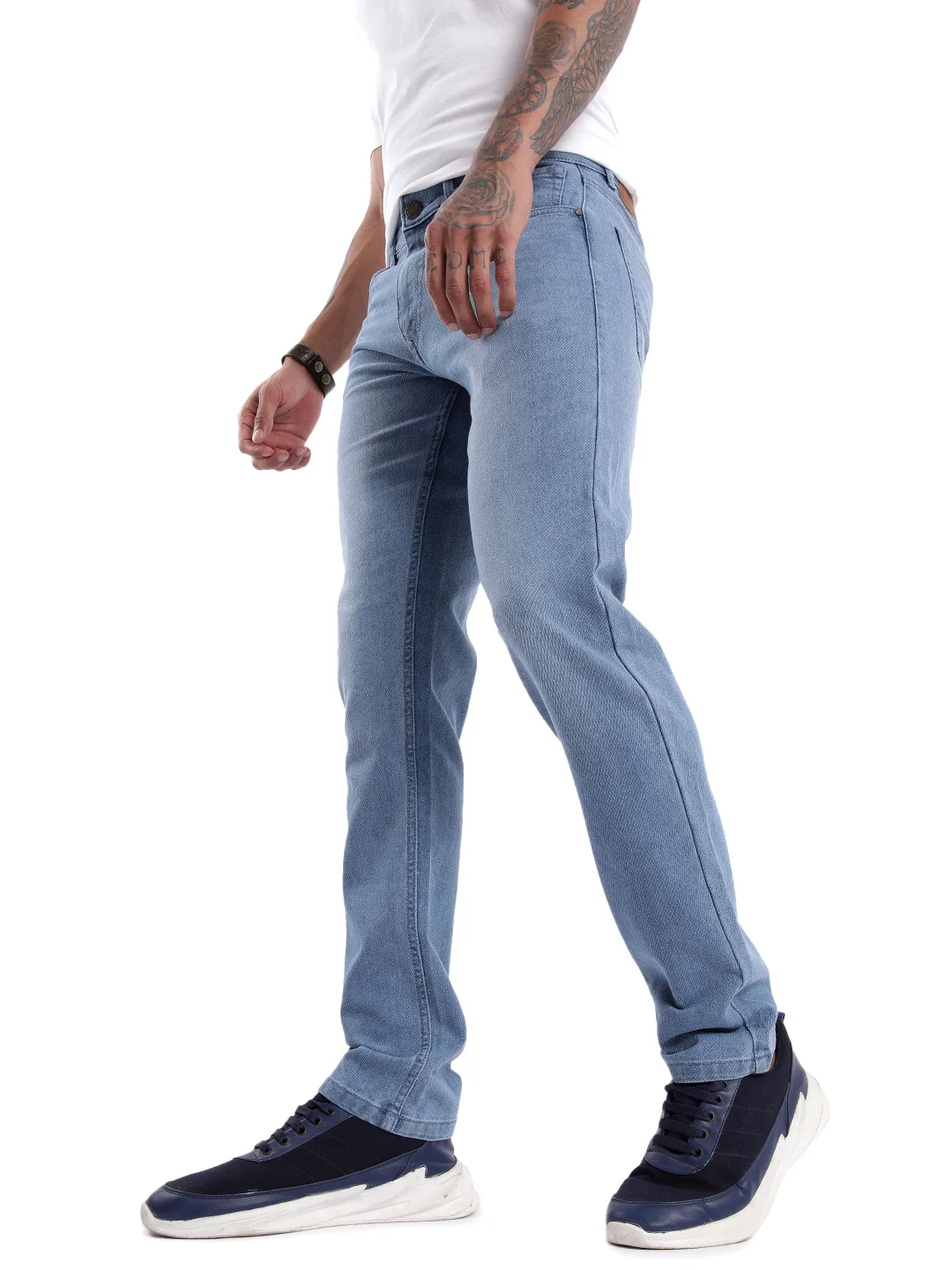 Superstone Light Washed Denim Jeans - Image 4