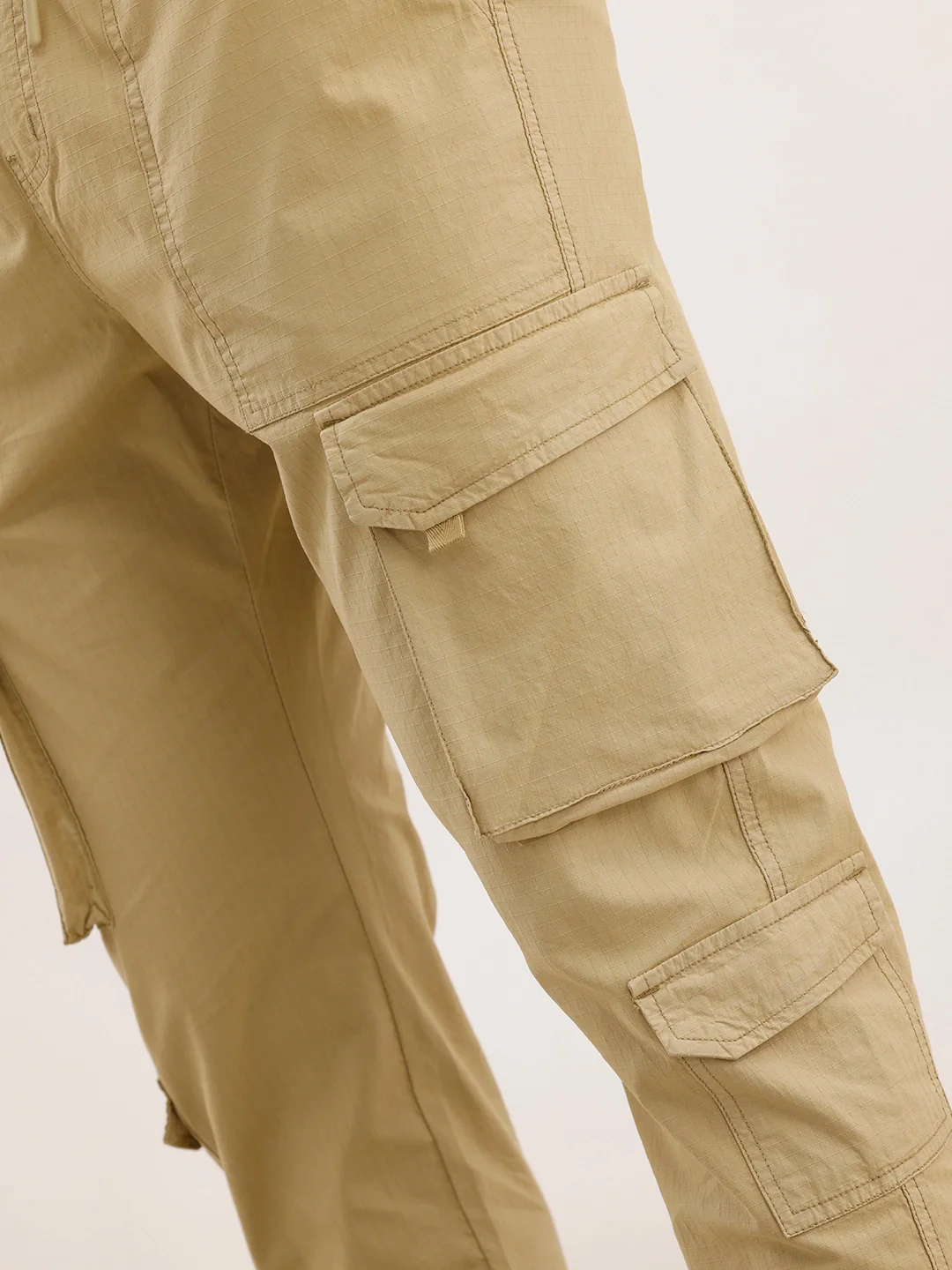 Textured Cargo Jogger | Khaki - Image 5