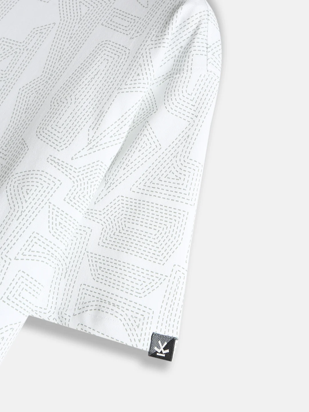 Tonal AOP Oversized T-Shirt | White - Image 6