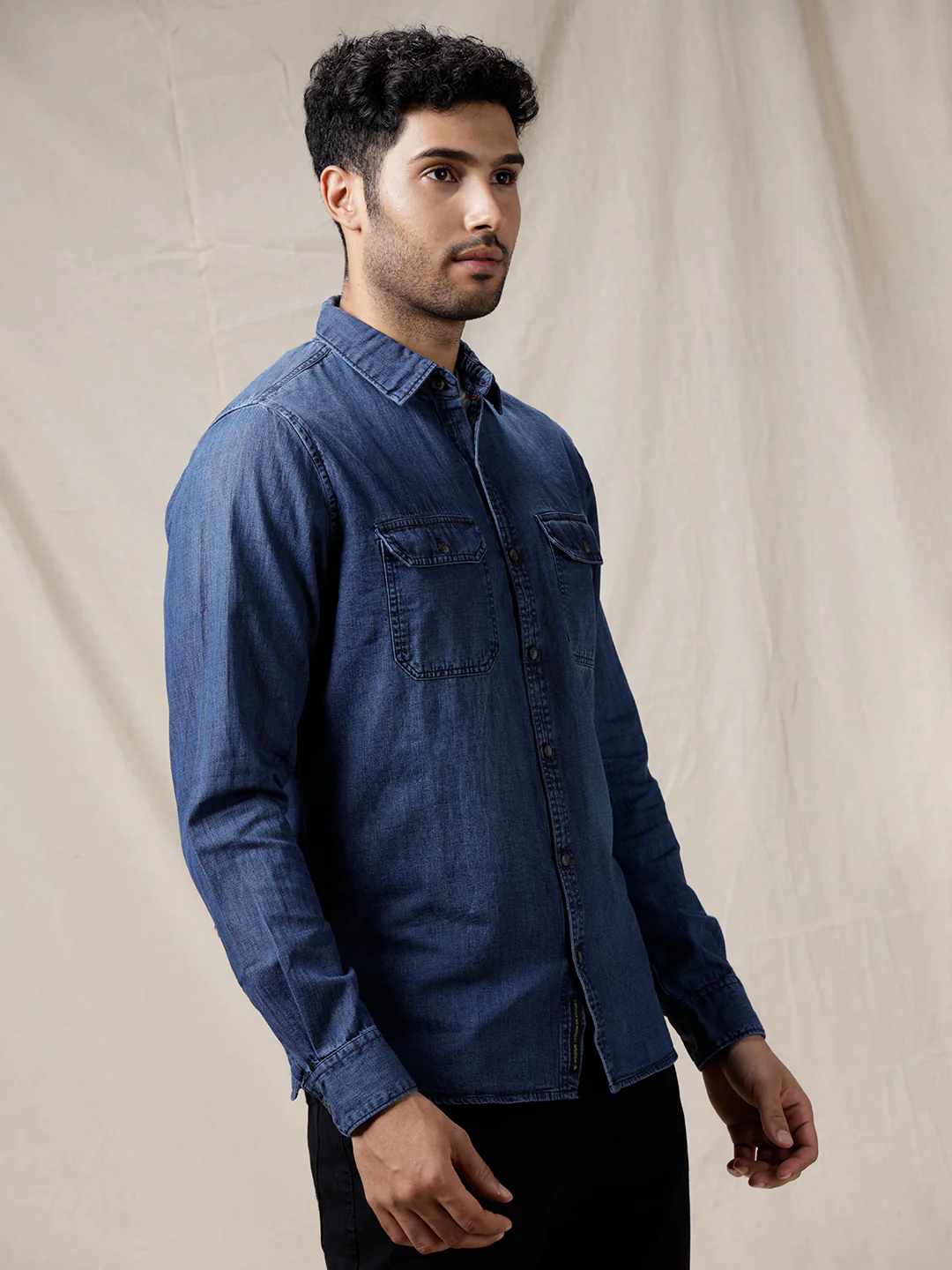 Ultramarine Casual Cotton Shirt - Image 4