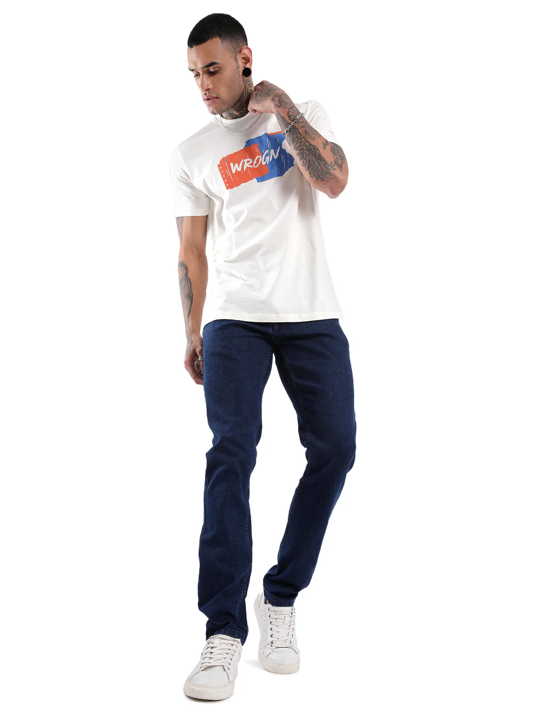 Urban Dark Blue Denim Jeans - Image 2