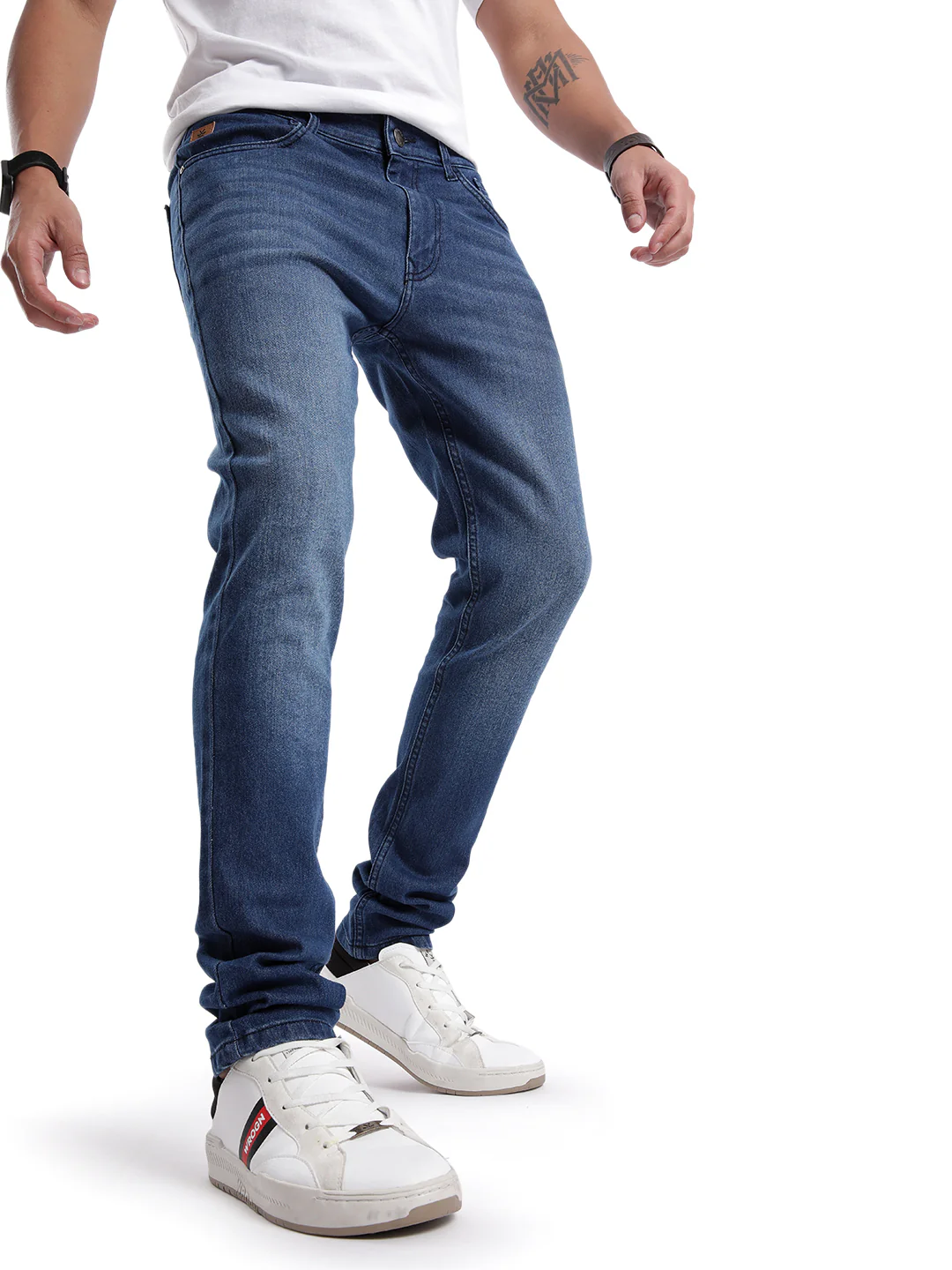 Urban Dark Stone 5 Pocket Jeans - Image 4