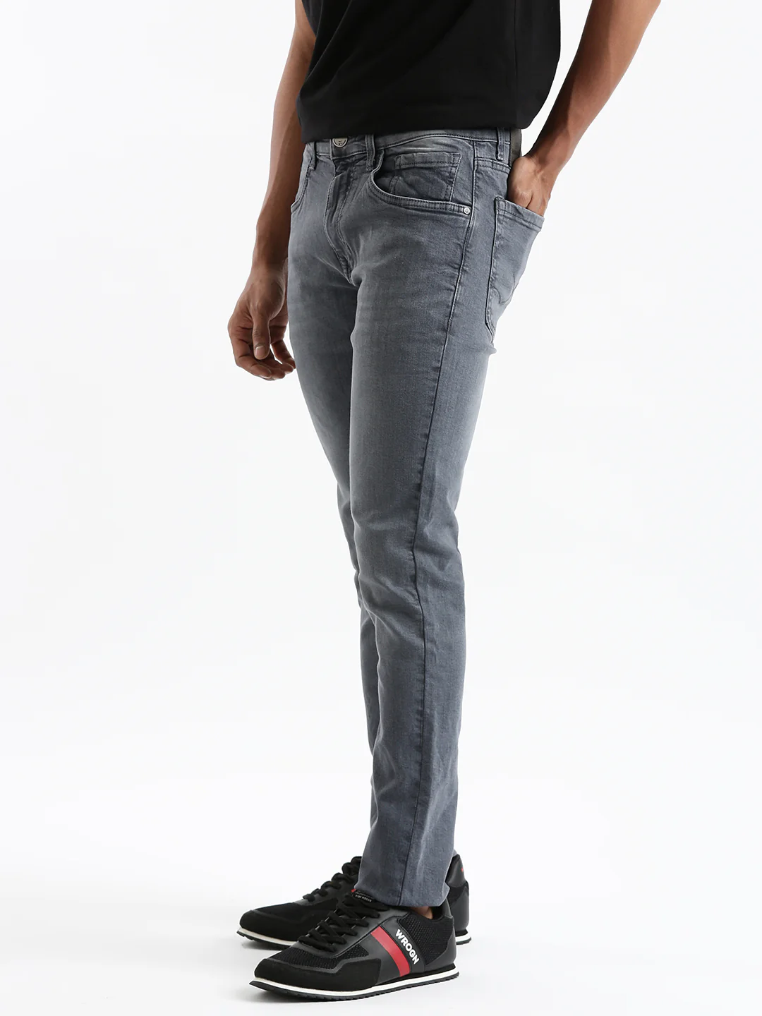 Urban Grey Slim Fit Jeans - Image 4