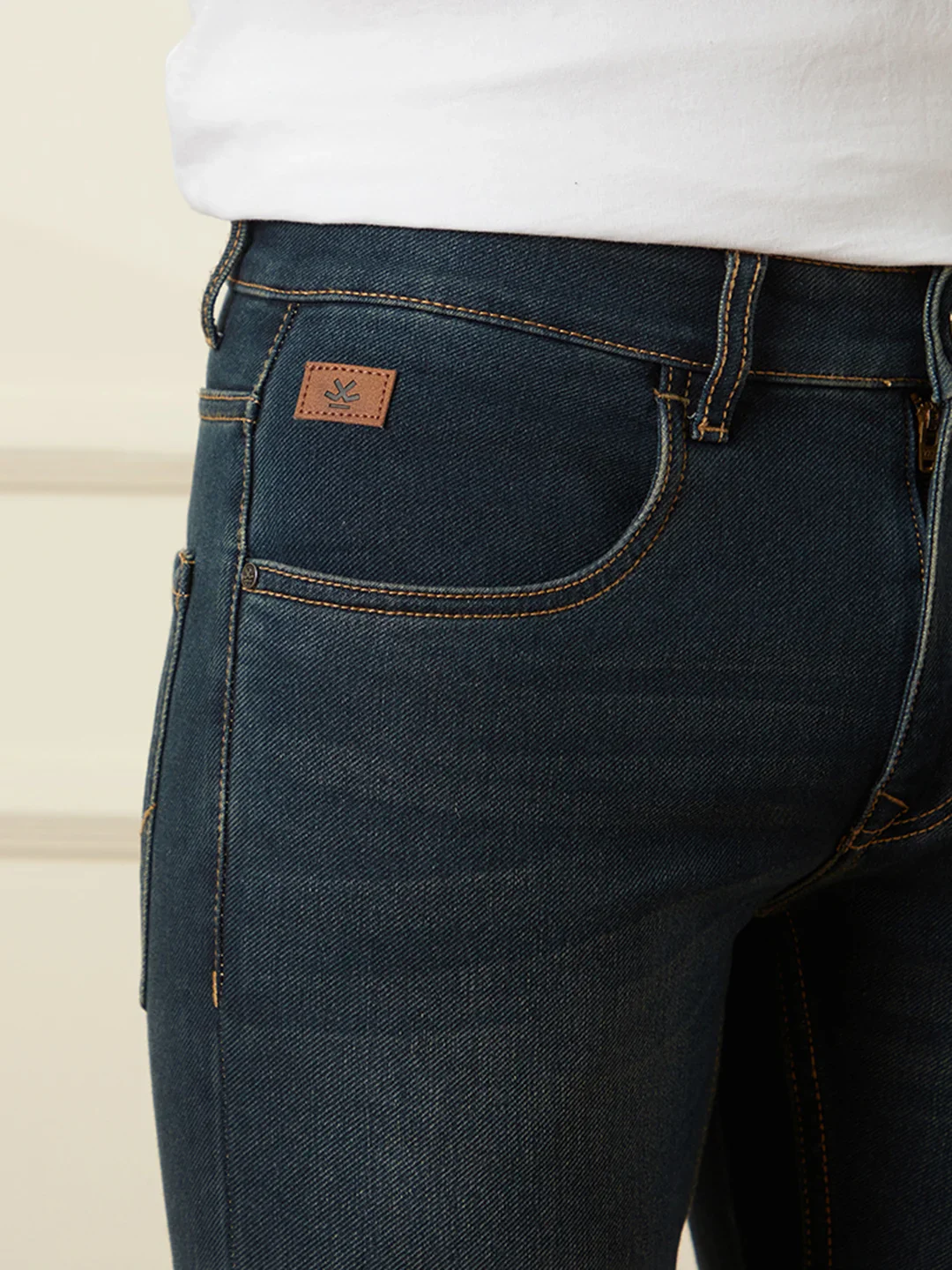 Faded Skinny Crop Jeans | Blue - Image 6