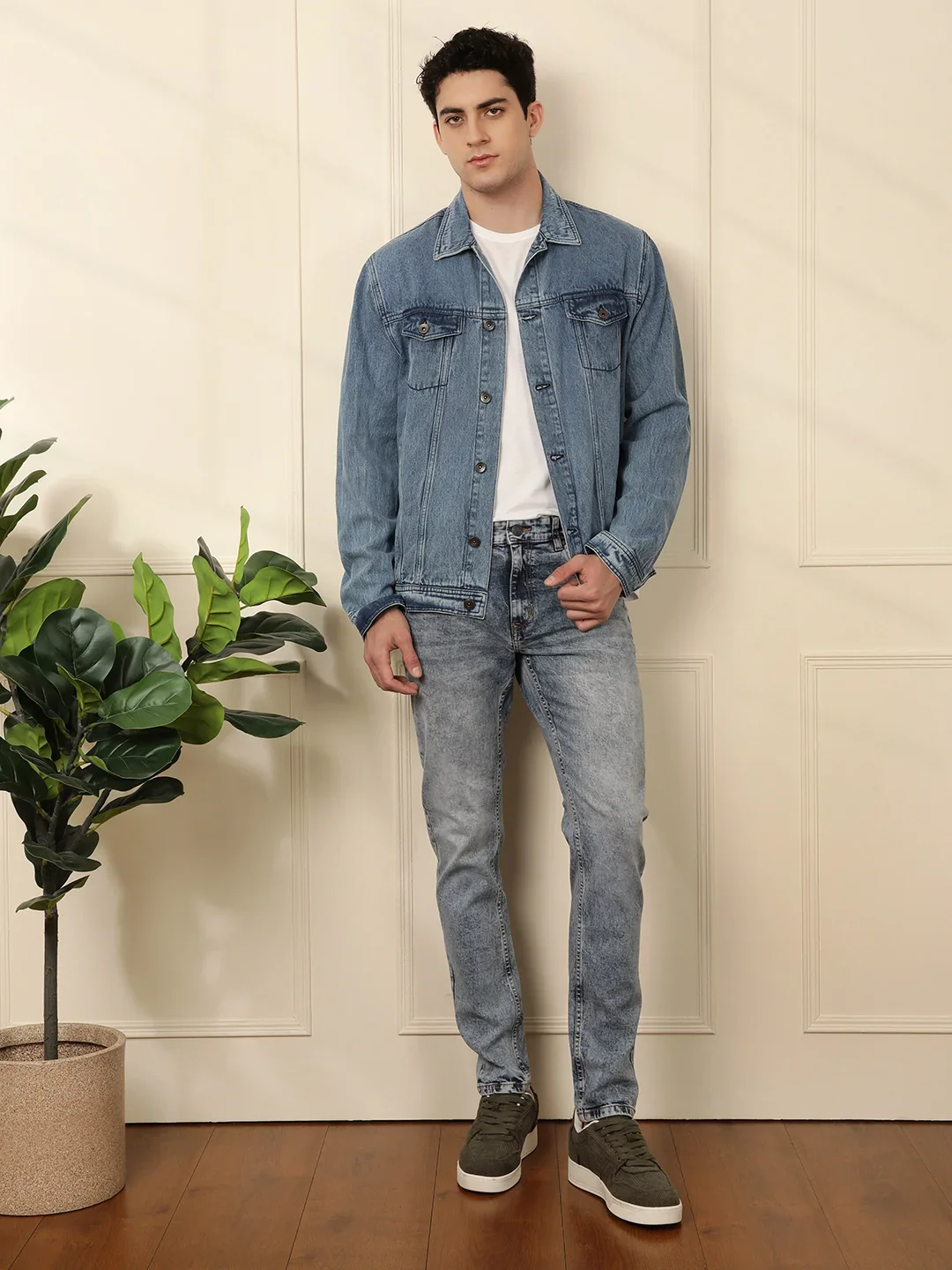 Urban Skinny Fit Denim Jeans in Blue - Image 2