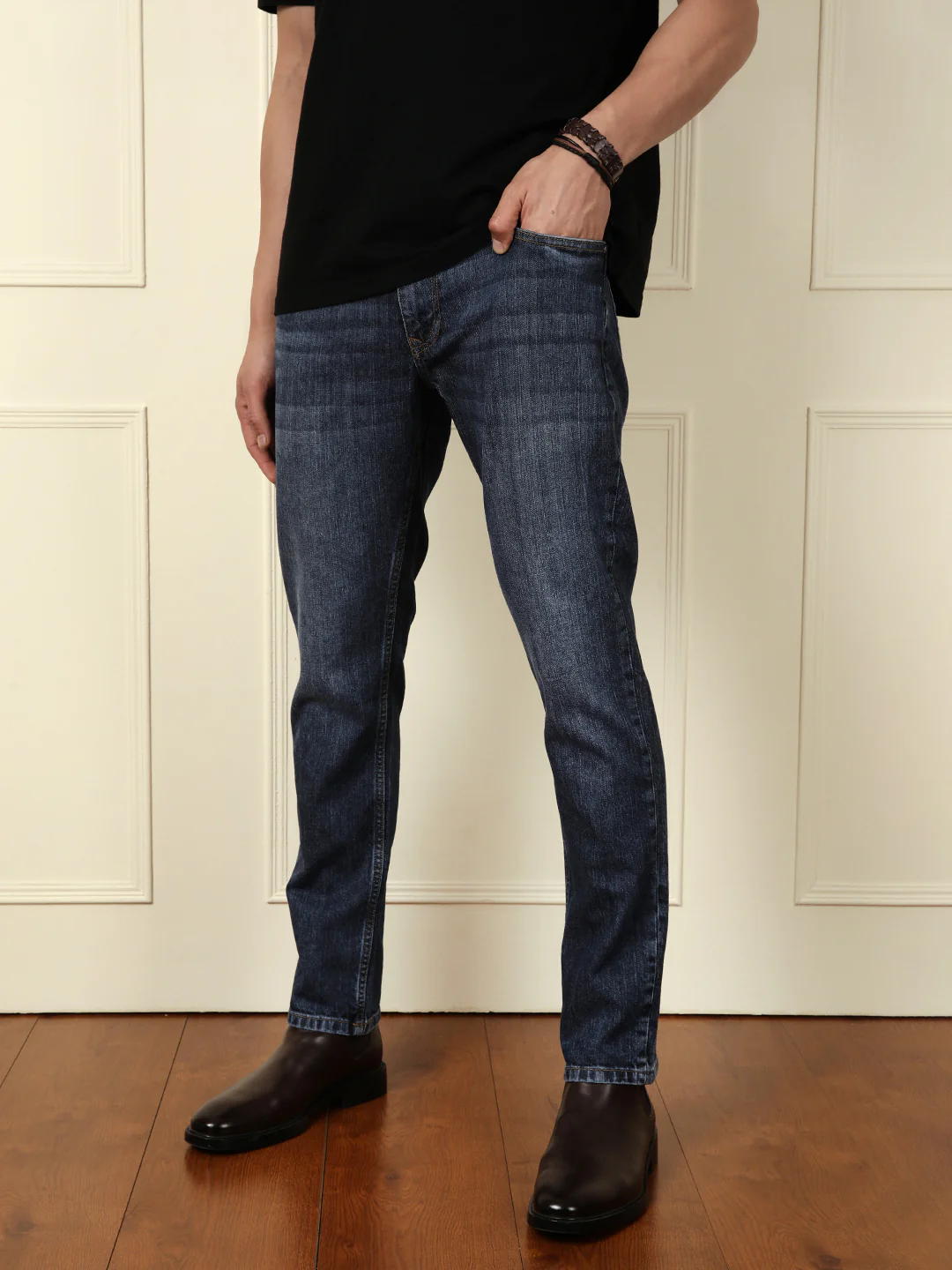 Faded Slim Fit Jeans | Blue - Image 4