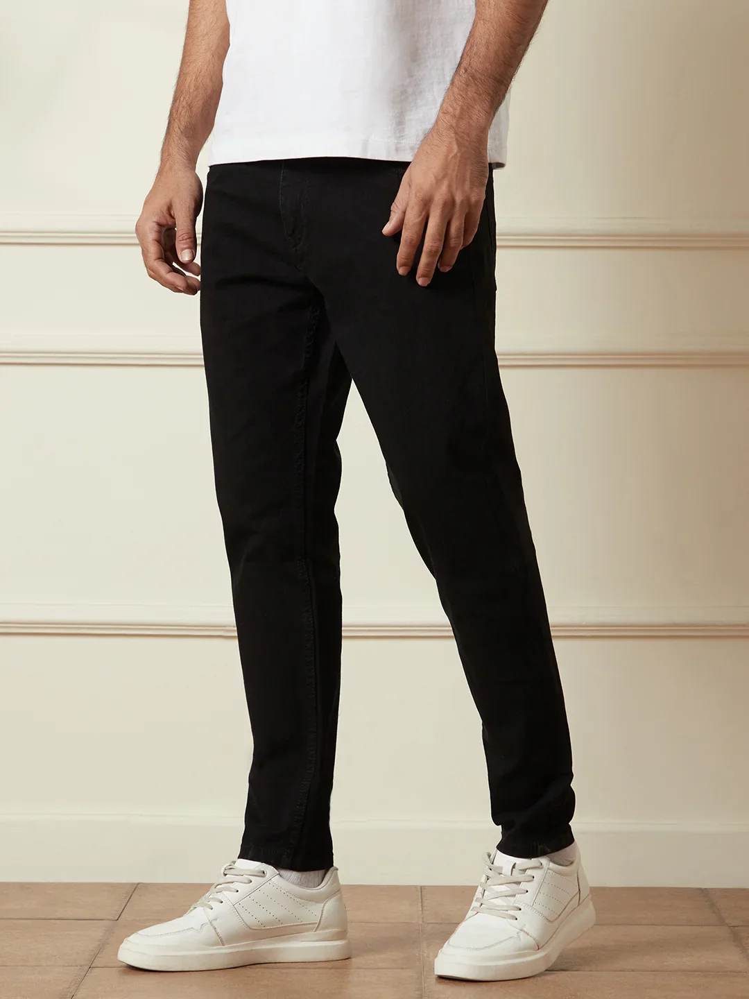 Casual Skinny Crop Jeans | Black - Image 4