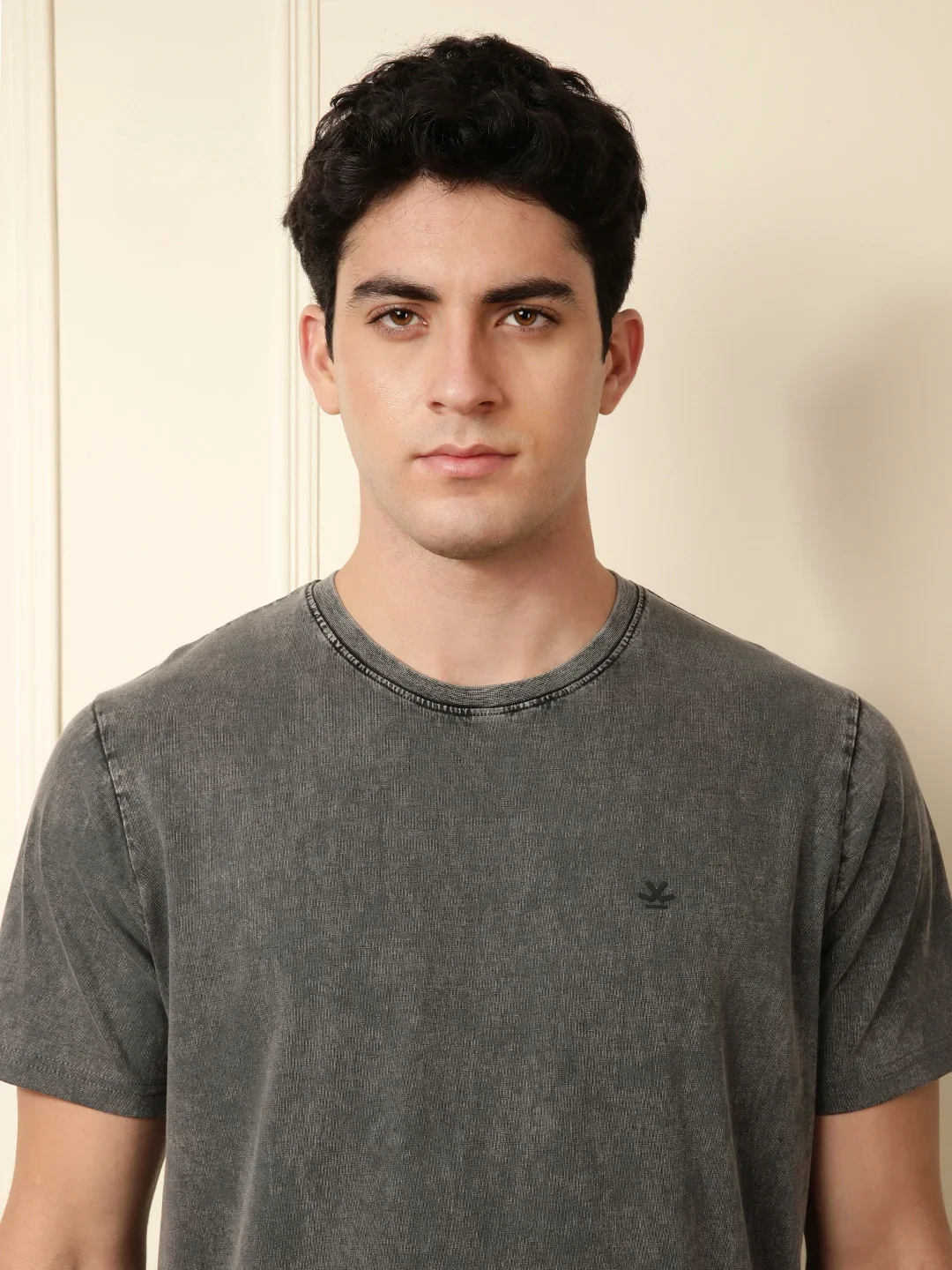 Washed Charcoal Slim Fit T-Shirt - Image 5