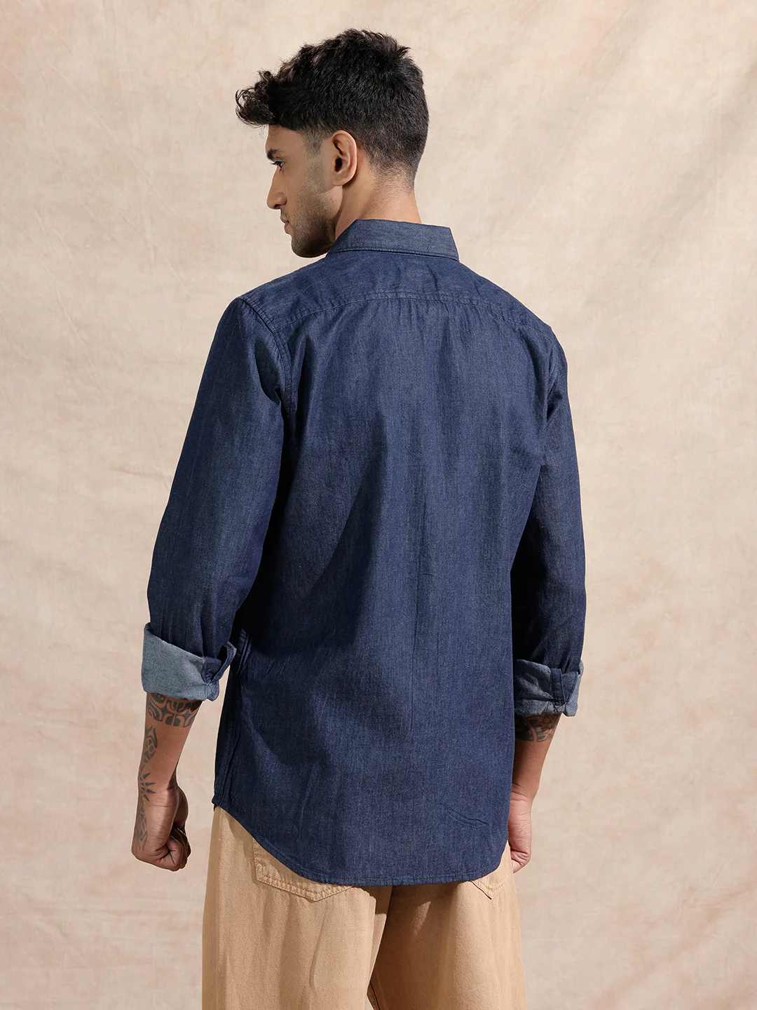 Washed Denim Regular Fit Shirt | Blue - Image 3