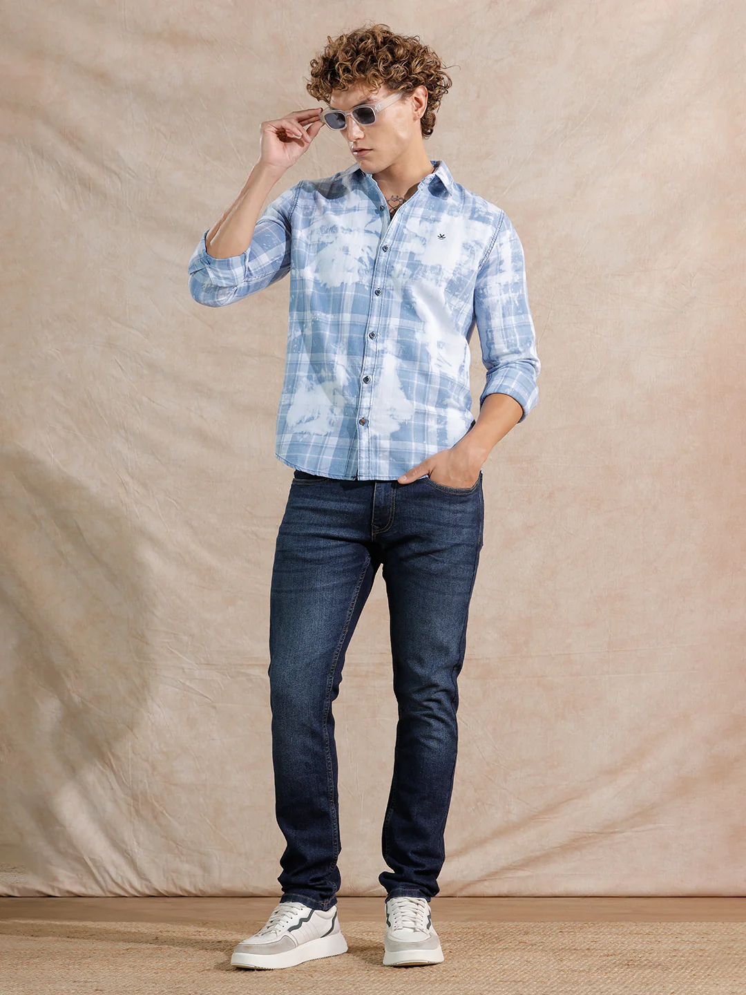 Washed Slim Fit Shirt | Light Blue - Image 2