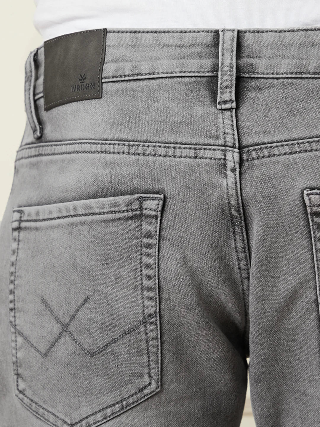 Washed Straight Fit Jeans | Grey - Image 6