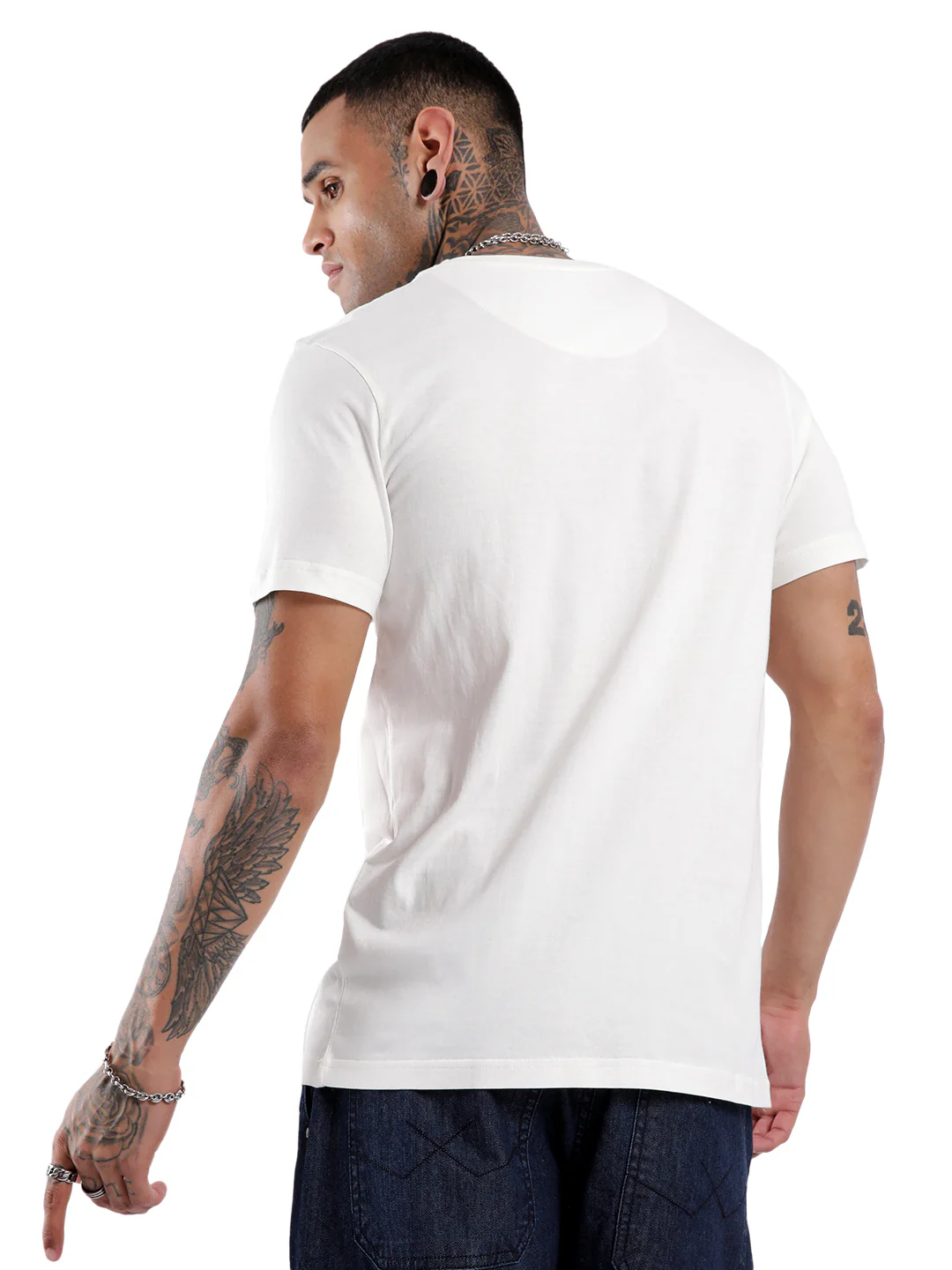 White Cards Printed T-Shirt - Image 3