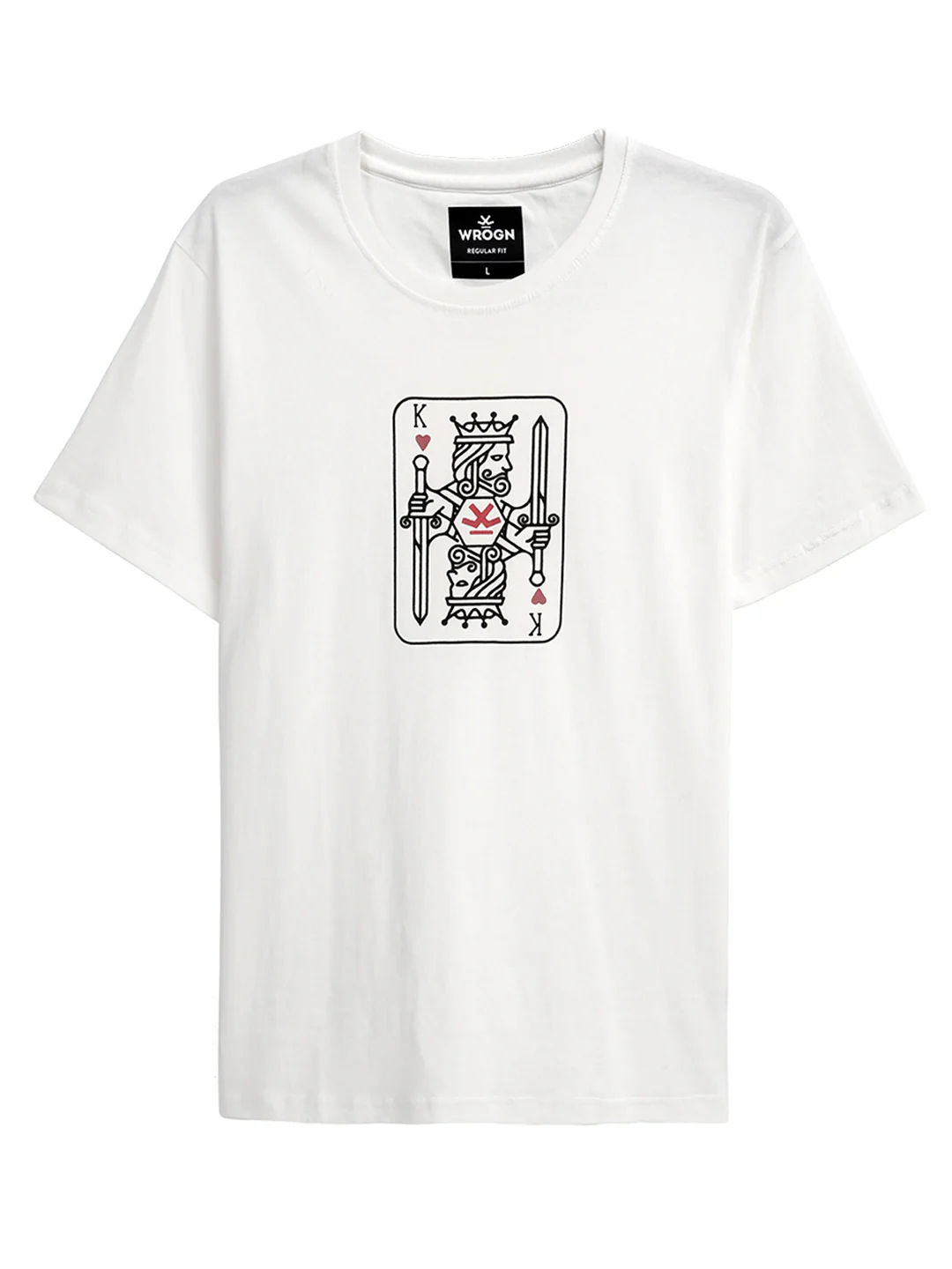 White Cards Printed T-Shirt - Image 6