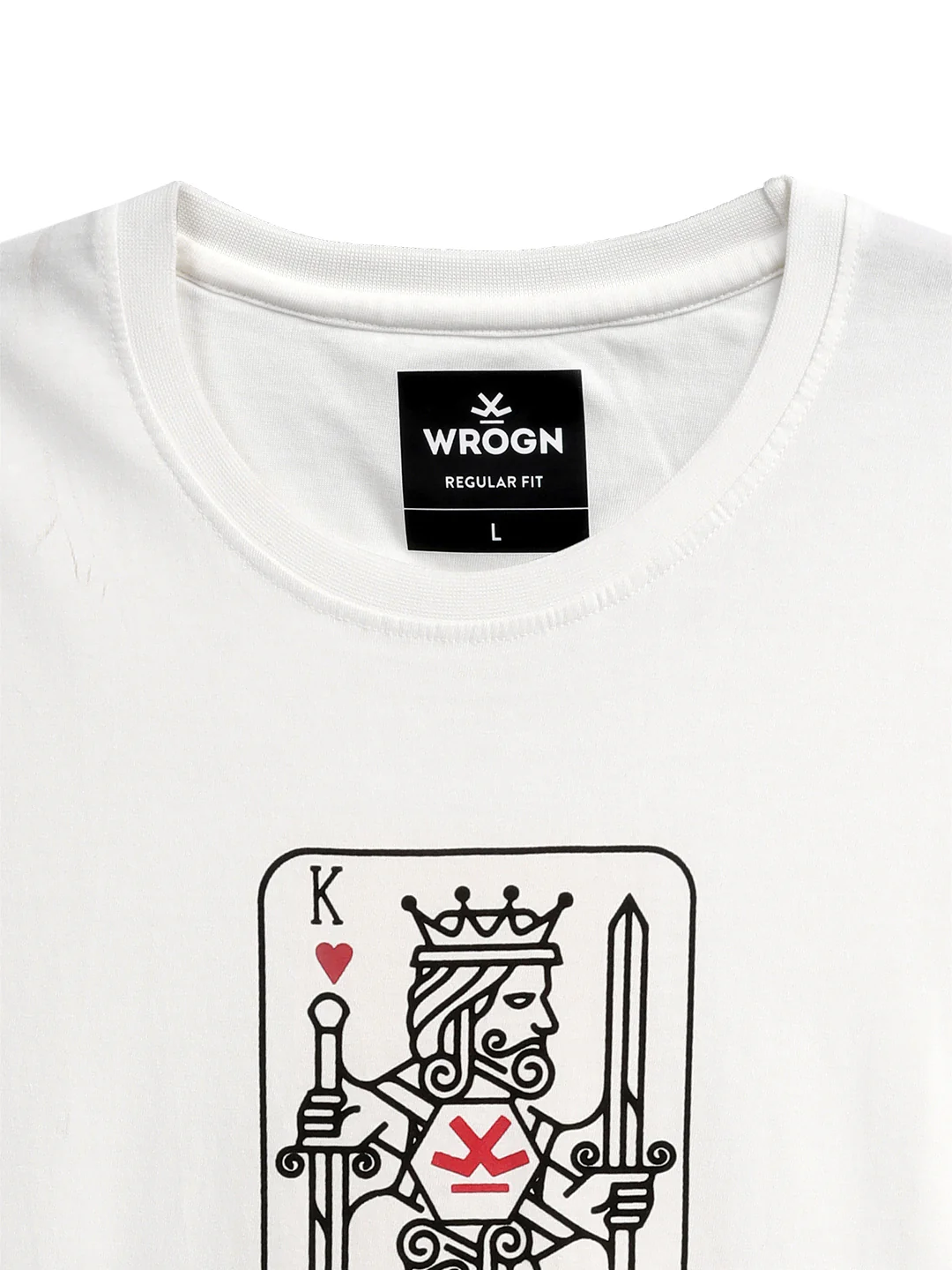 White Cards Printed T-Shirt - Image 8