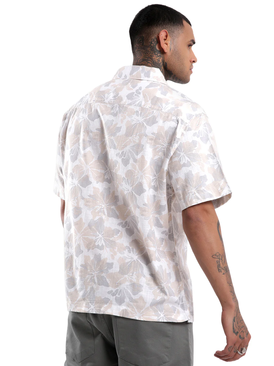 White Floral AOP Spoyl Shirt - Image 3