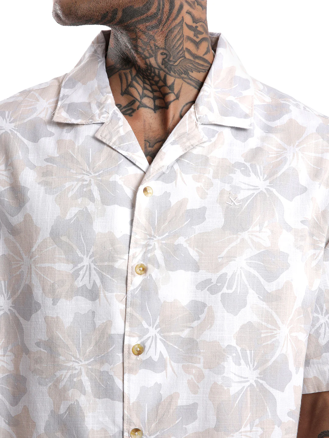 White Floral AOP Spoyl Shirt - Image 5