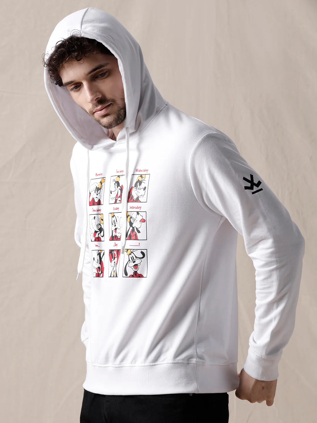 White Goofy Montage Hoodie - Image 6