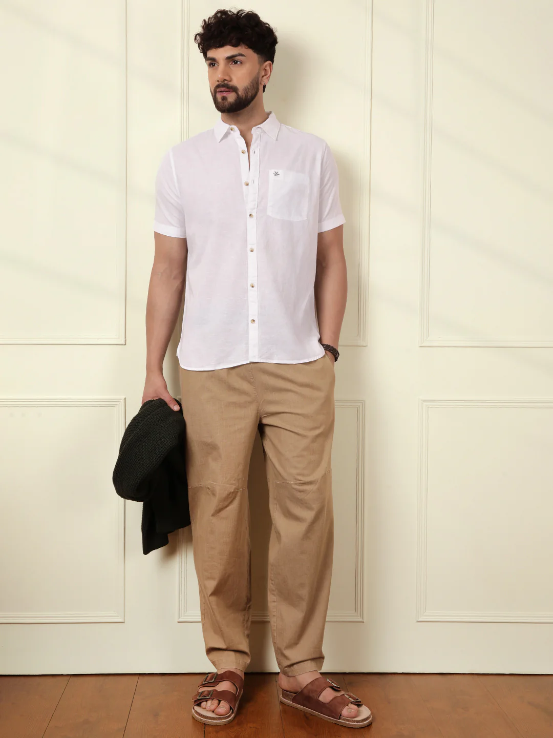 Classic Regular Fit Solid Shirt | White - Image 2