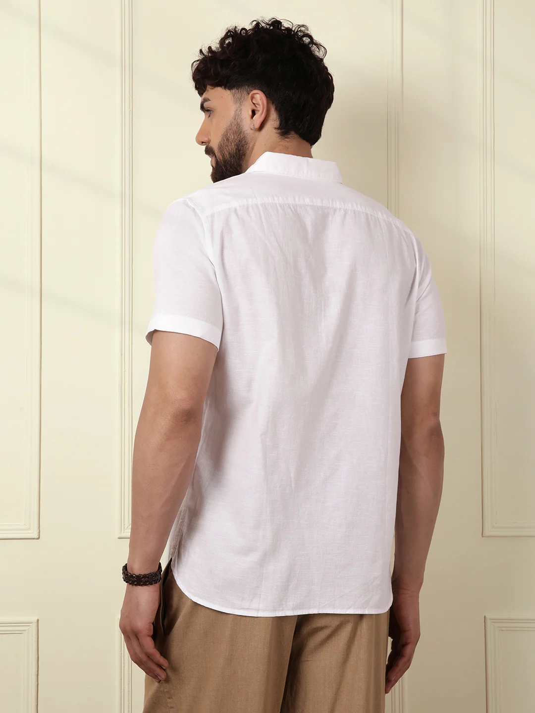Classic Regular Fit Solid Shirt | White - Image 3