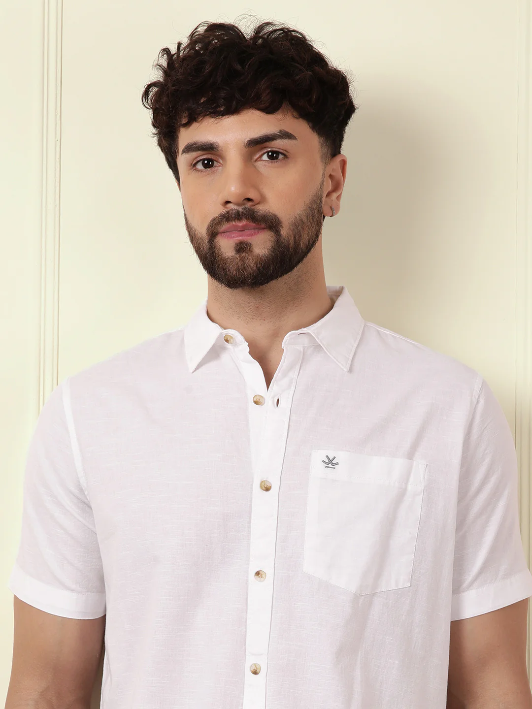 Classic Regular Fit Solid Shirt | White - Image 5