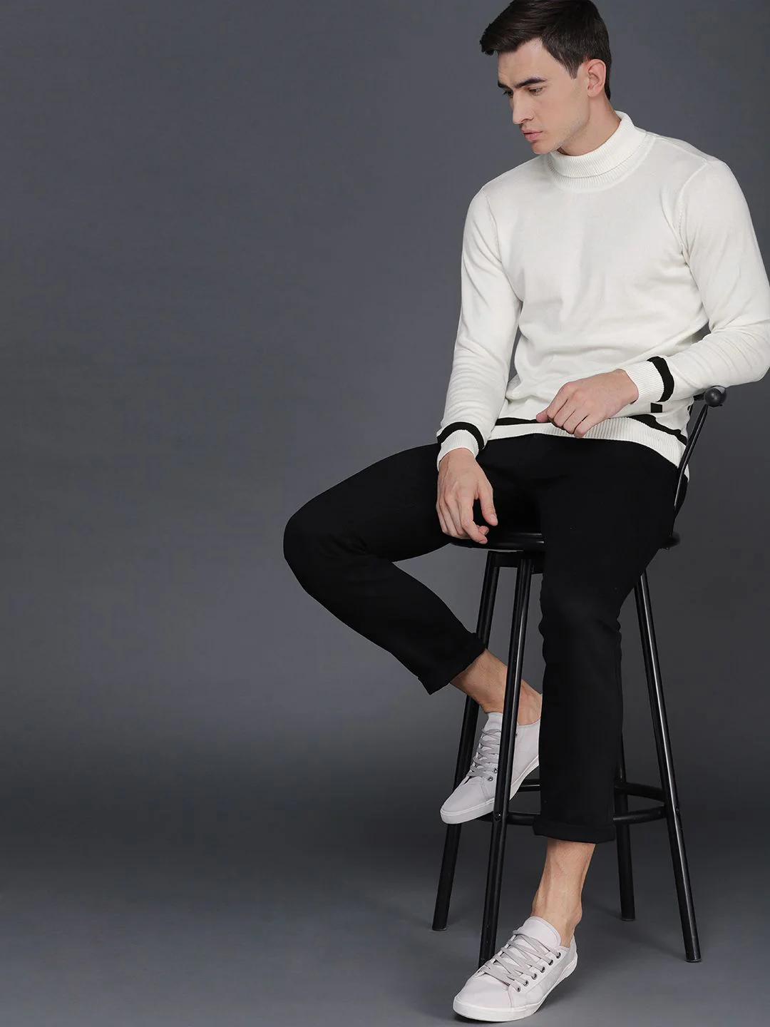 White Turtle Neck Sweater - Image 5