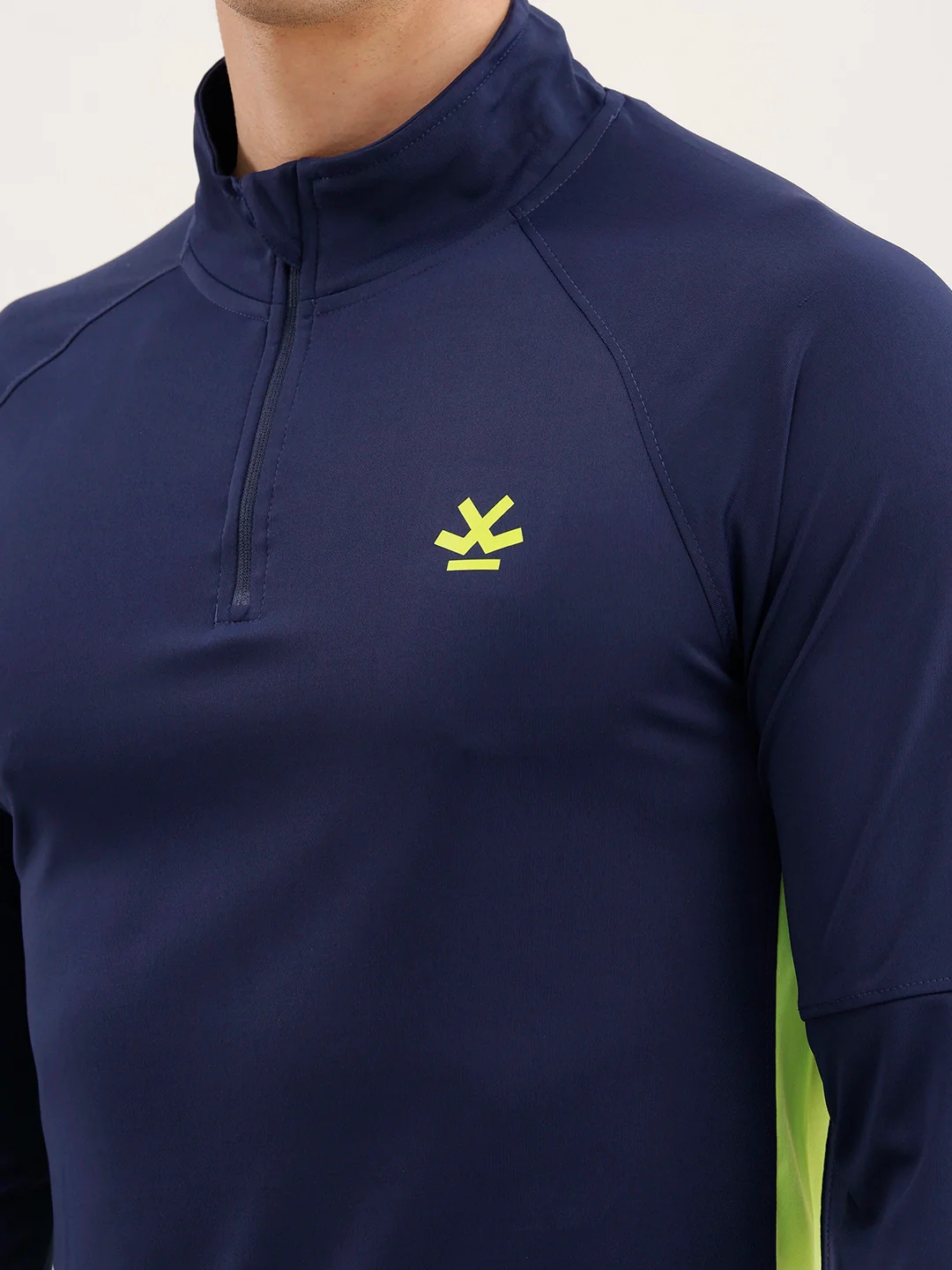 Slim Fit Full Sleeve Active T-Shirt | Navy Blue - Image 5