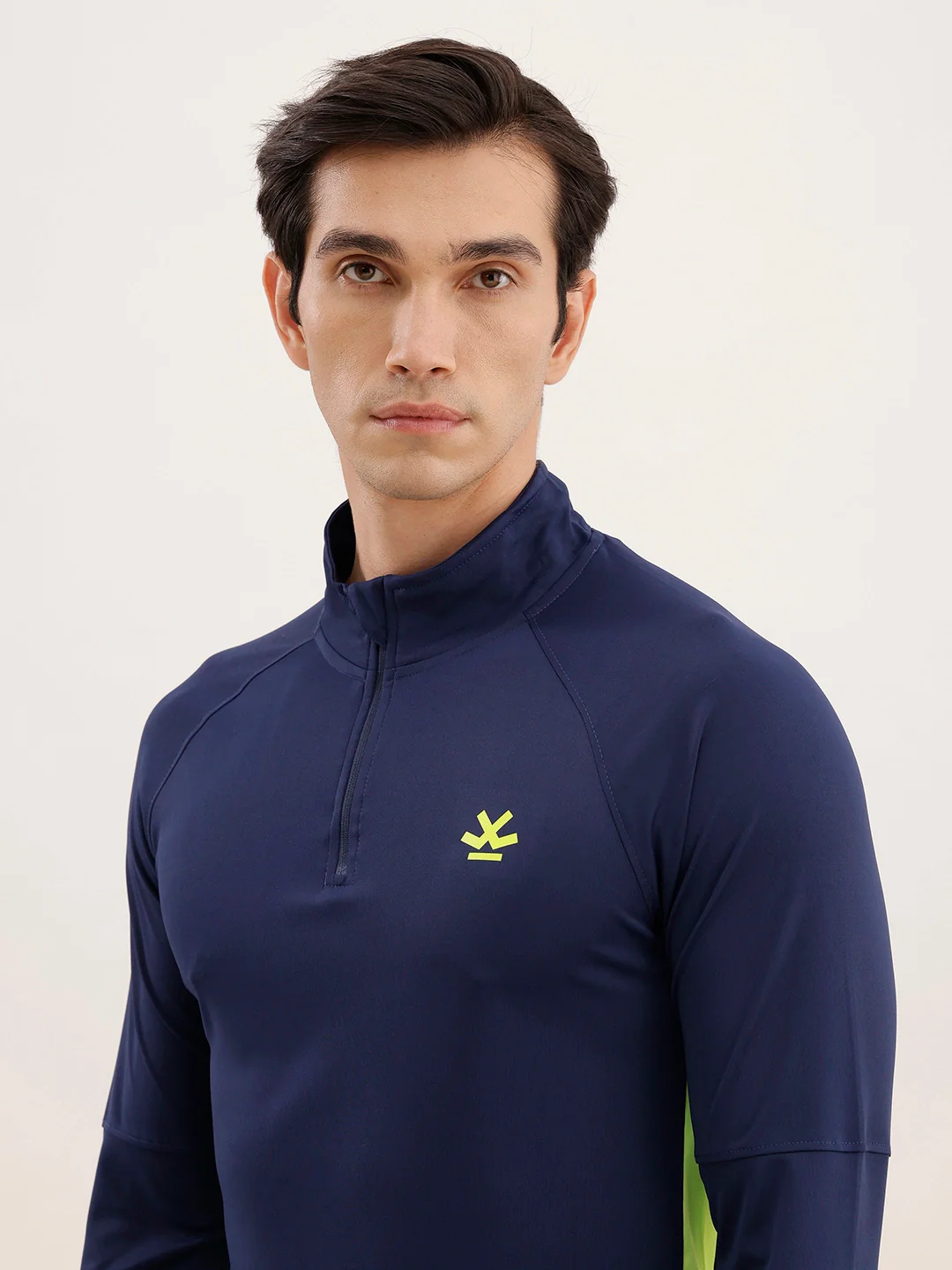 Slim Fit Full Sleeve Active T-Shirt | Navy Blue - Image 6