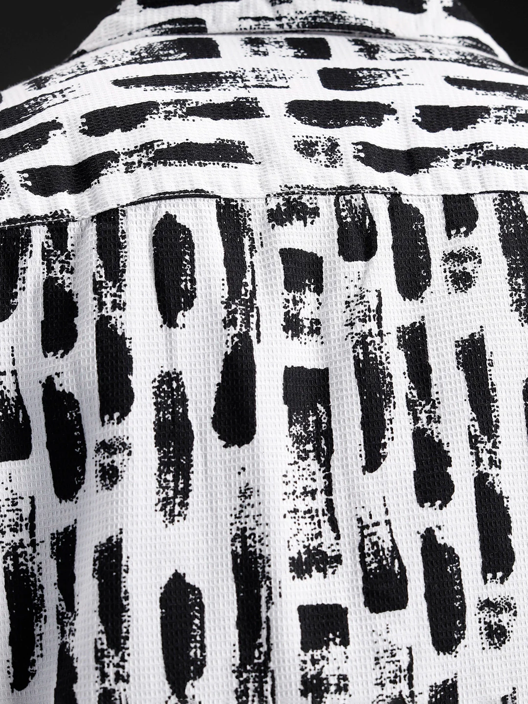 Wrogn All-Over-Printed Resort Collared Shirt | White - Image 5