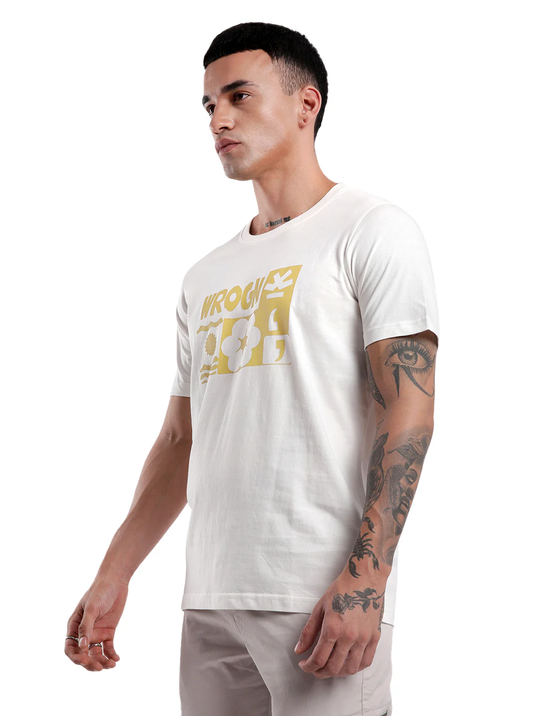 Wrogn Bloom Printed T-Shirt - Image 4