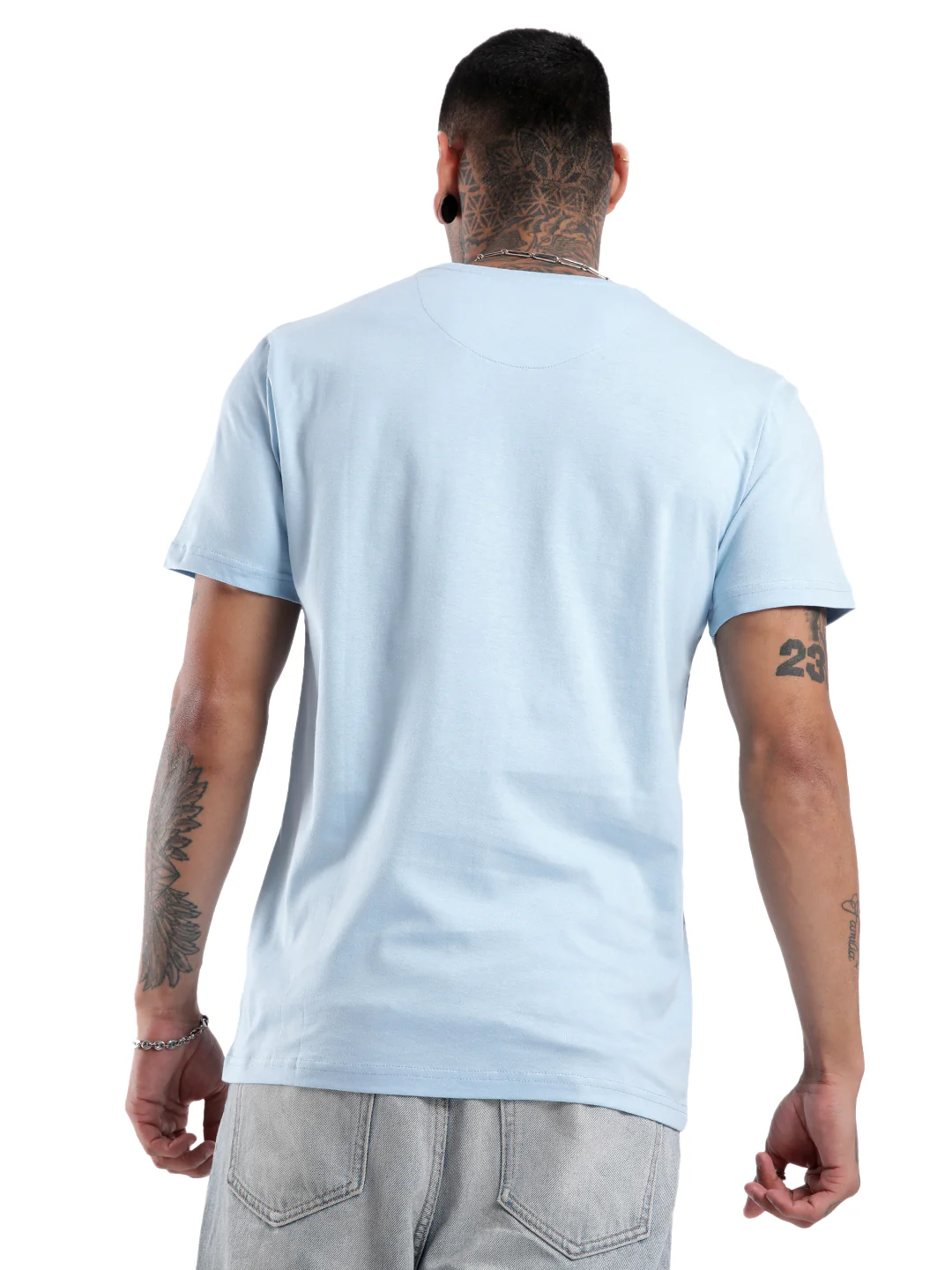Wrogn Brush Strokes Crew Neck T-Shirt - Image 3